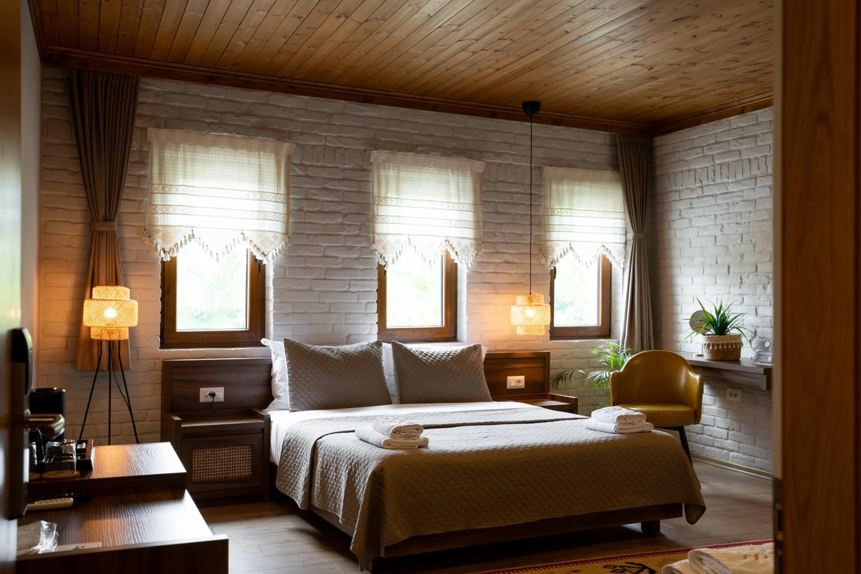 Bed in The Stone Sky Hotel