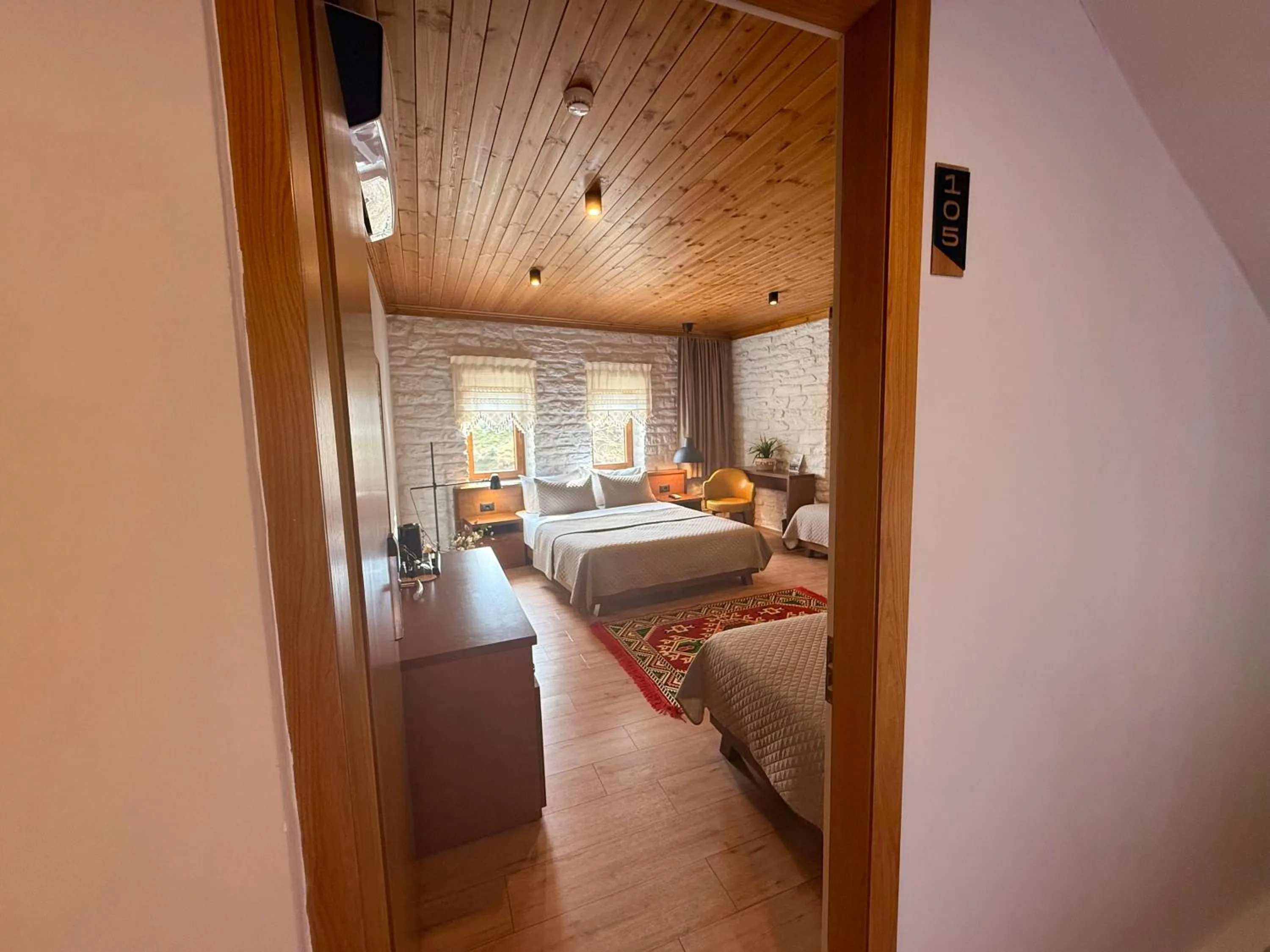 Bed in The Stone Sky Hotel