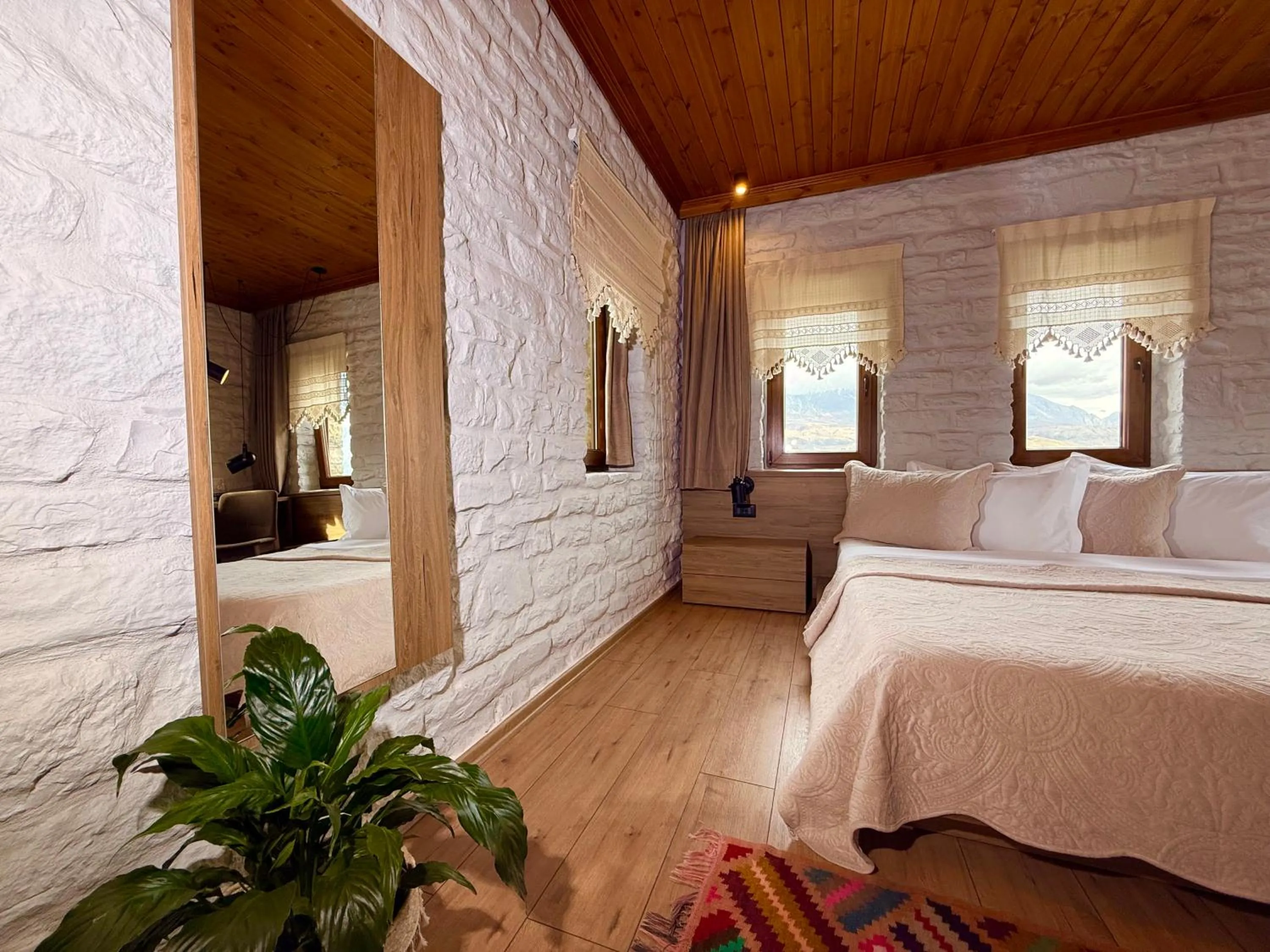 Bed in The Stone Sky Hotel