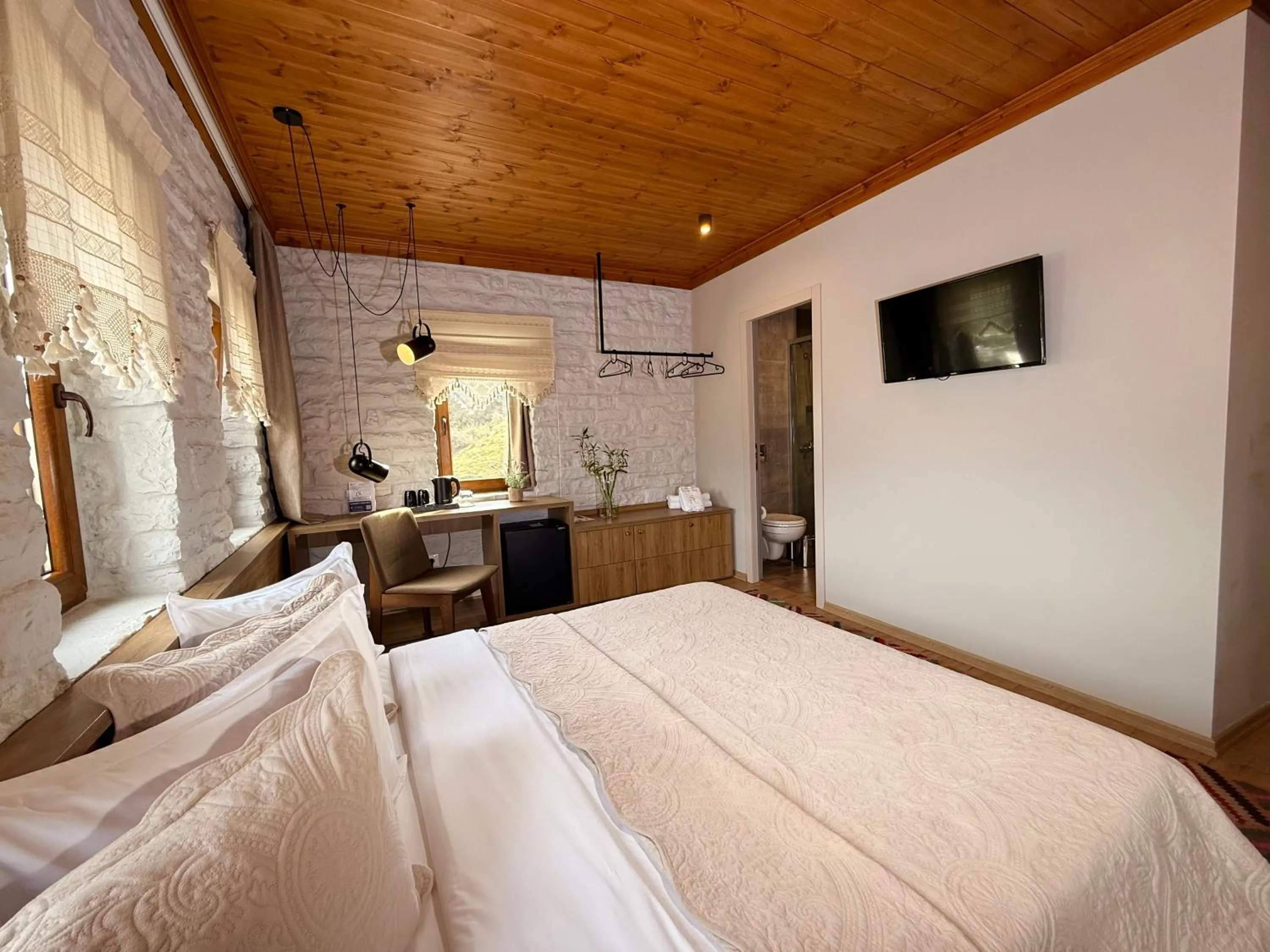 Bed in The Stone Sky Hotel