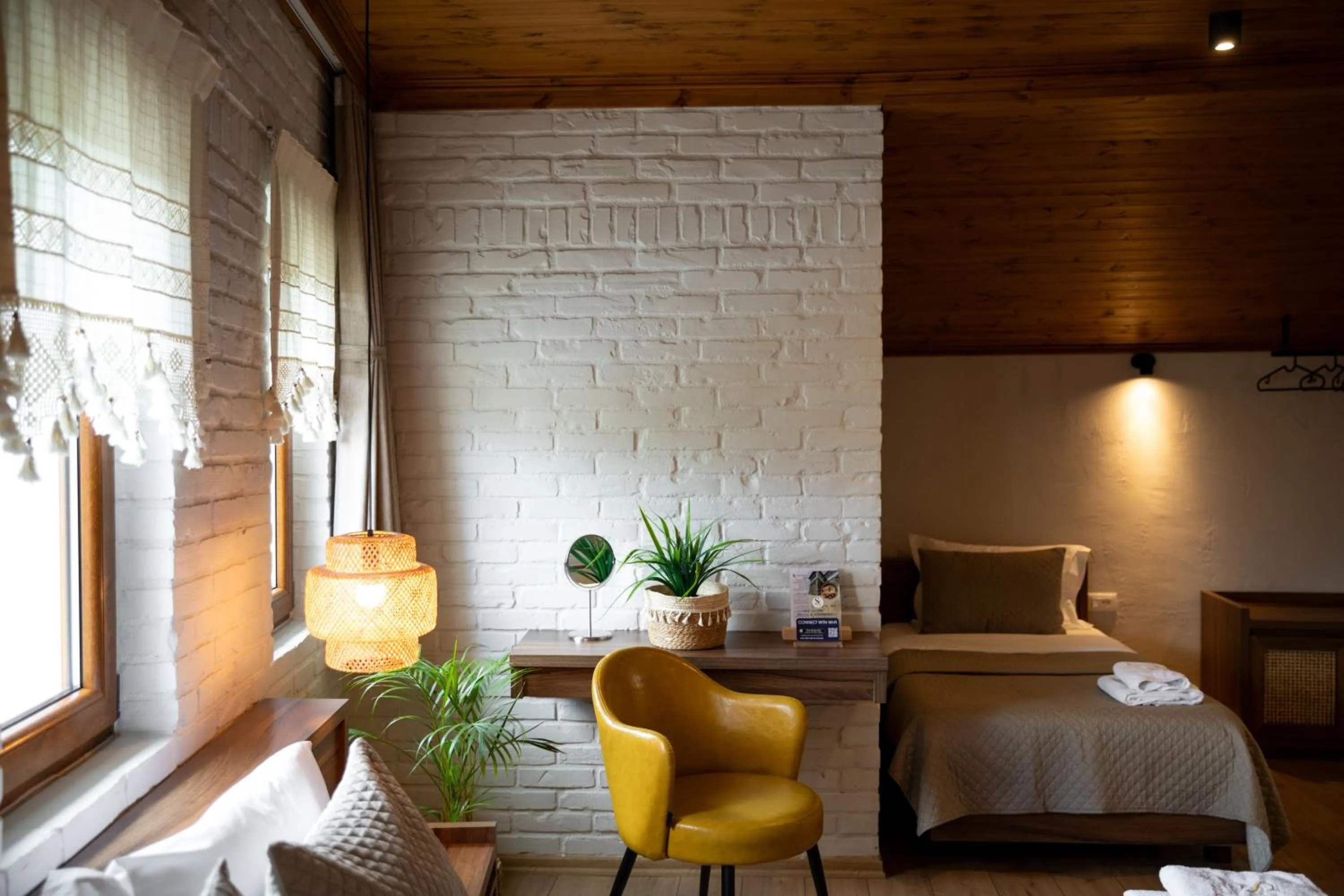 Bed in The Stone Sky Hotel