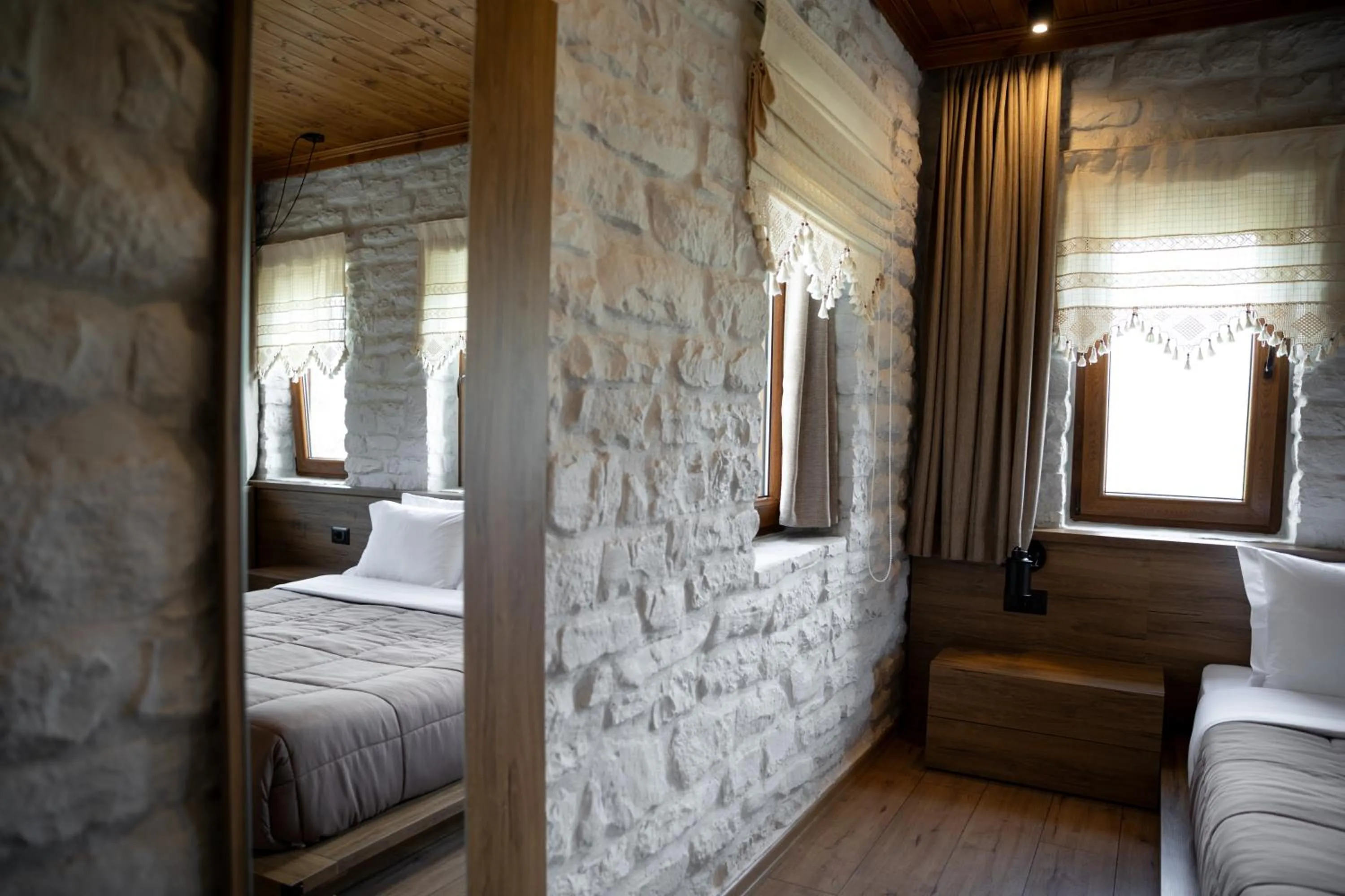 Bed in The Stone Sky Hotel