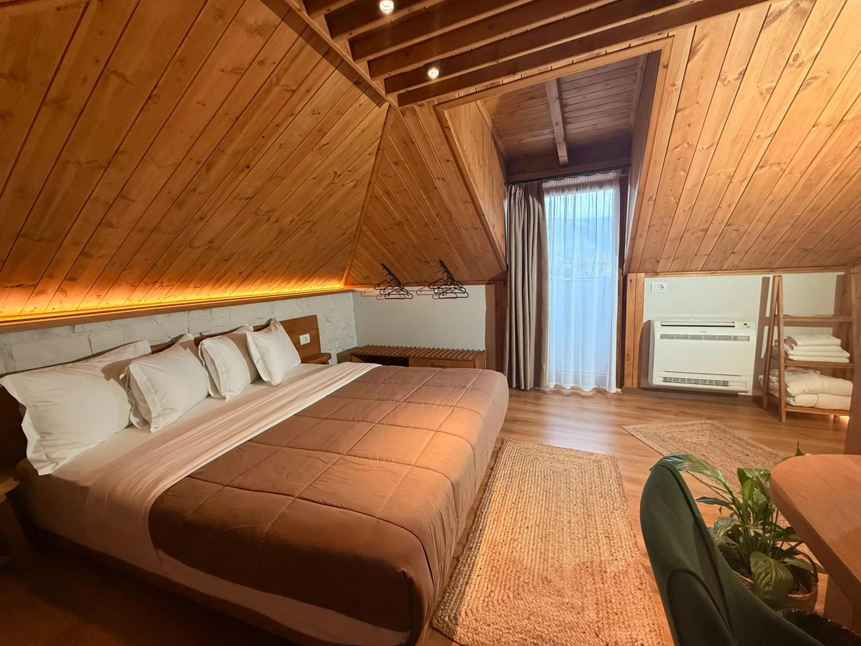 Bed in The Stone Sky Hotel