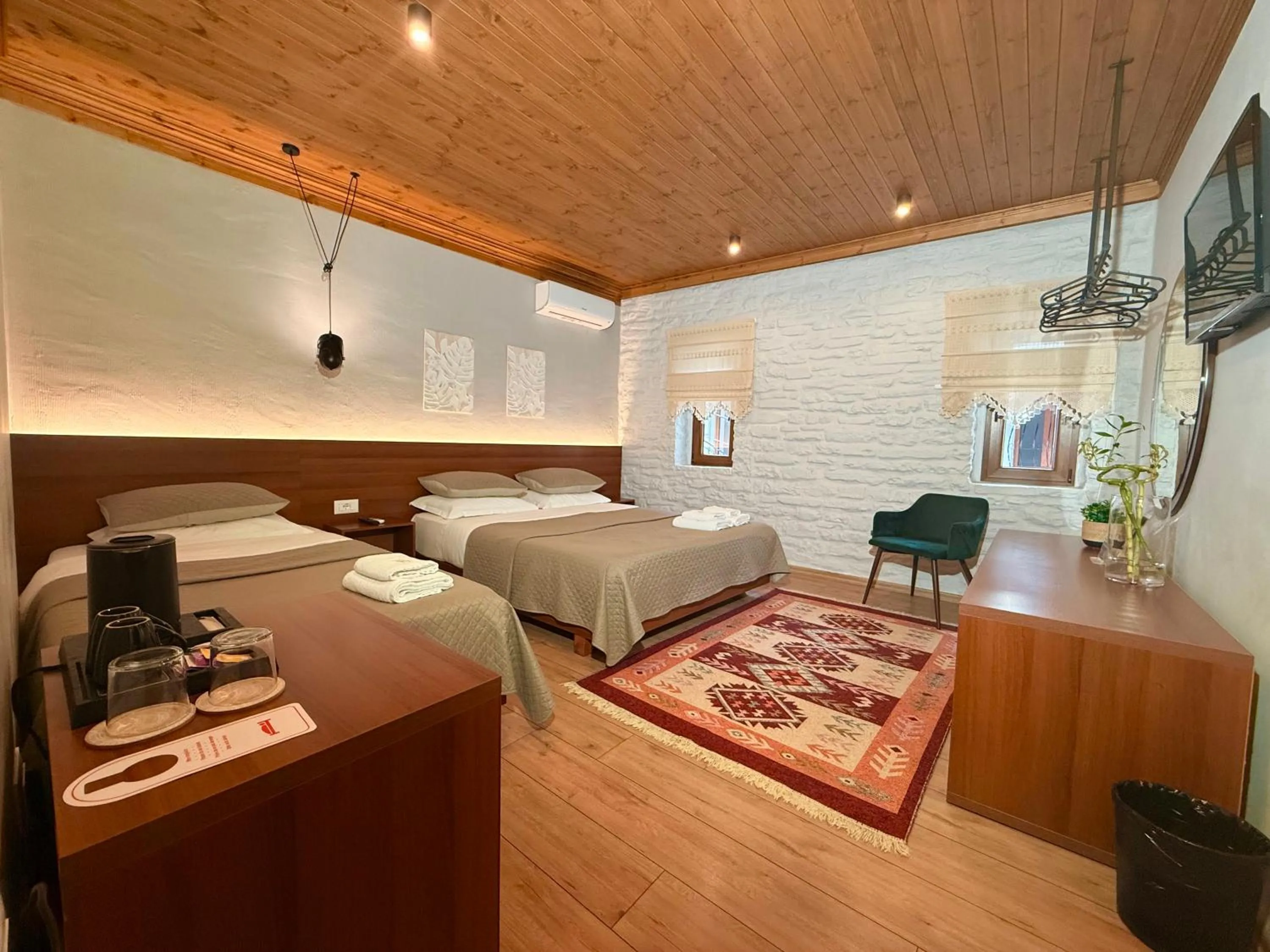 Bed in The Stone Sky Hotel