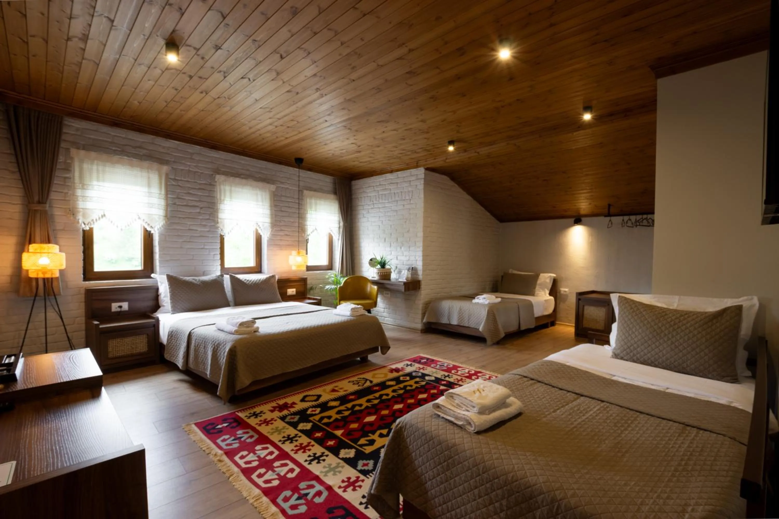 Bed in The Stone Sky Hotel