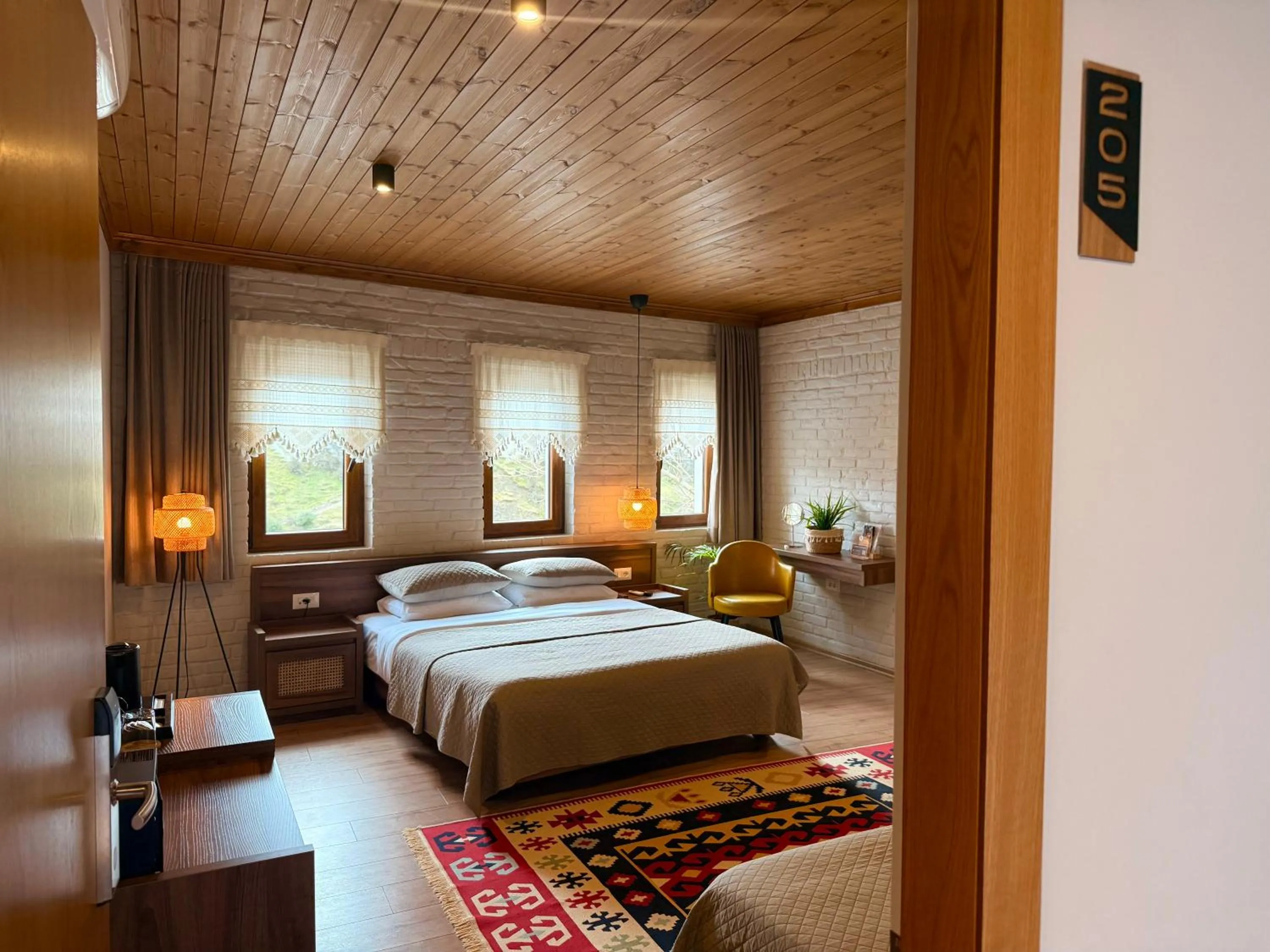 Bed in The Stone Sky Hotel