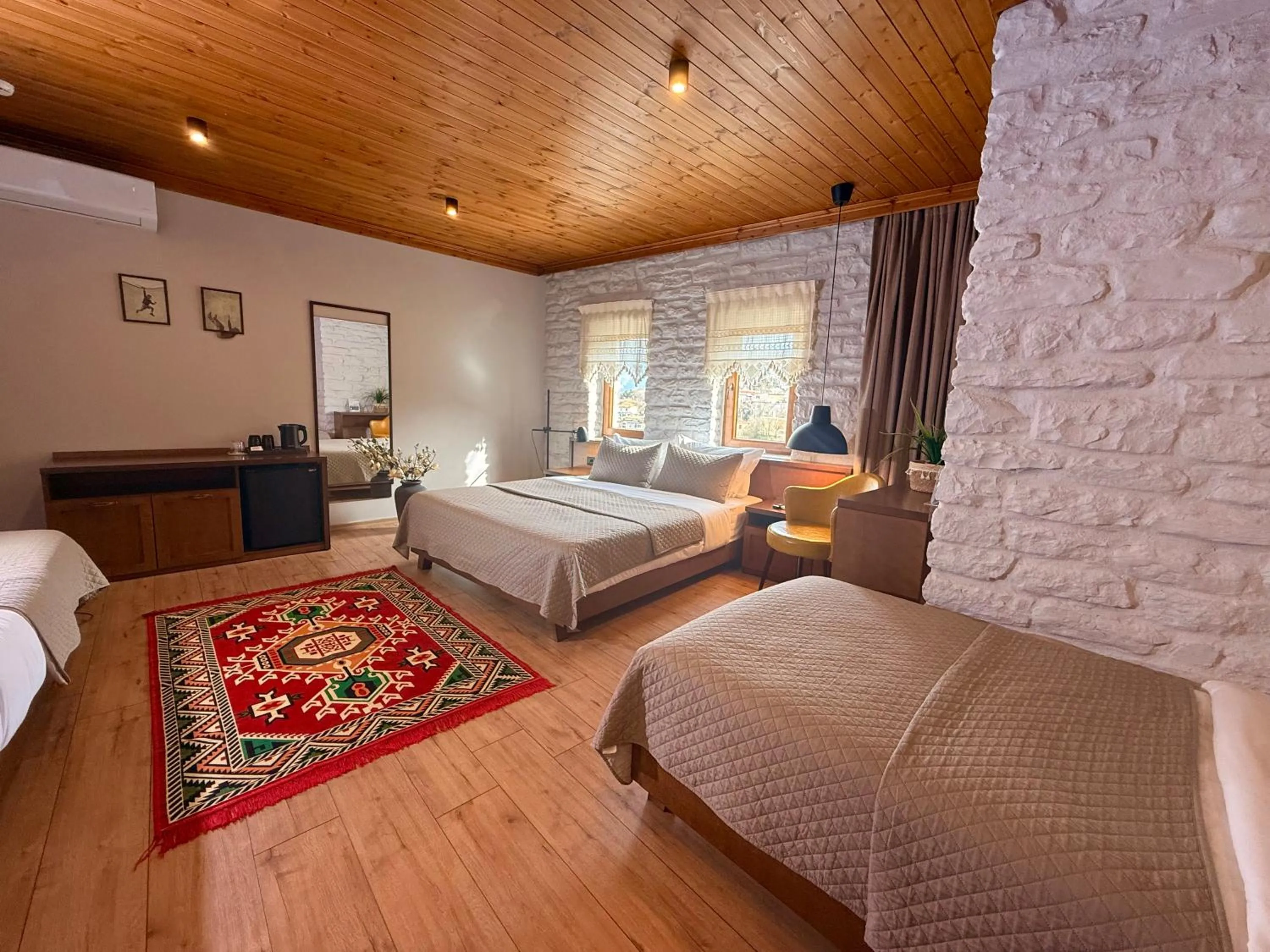 Bed in The Stone Sky Hotel