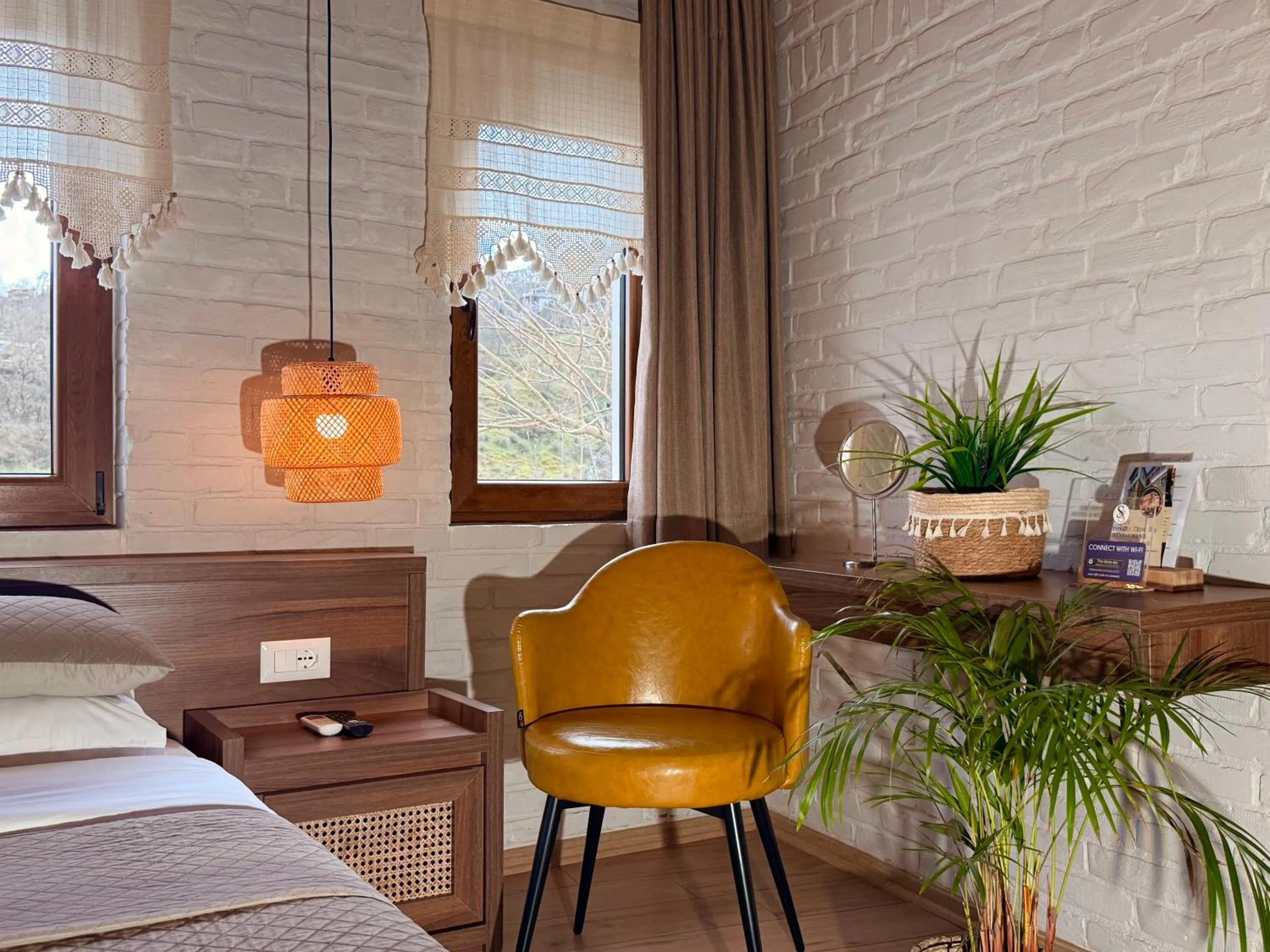 Bed in The Stone Sky Hotel