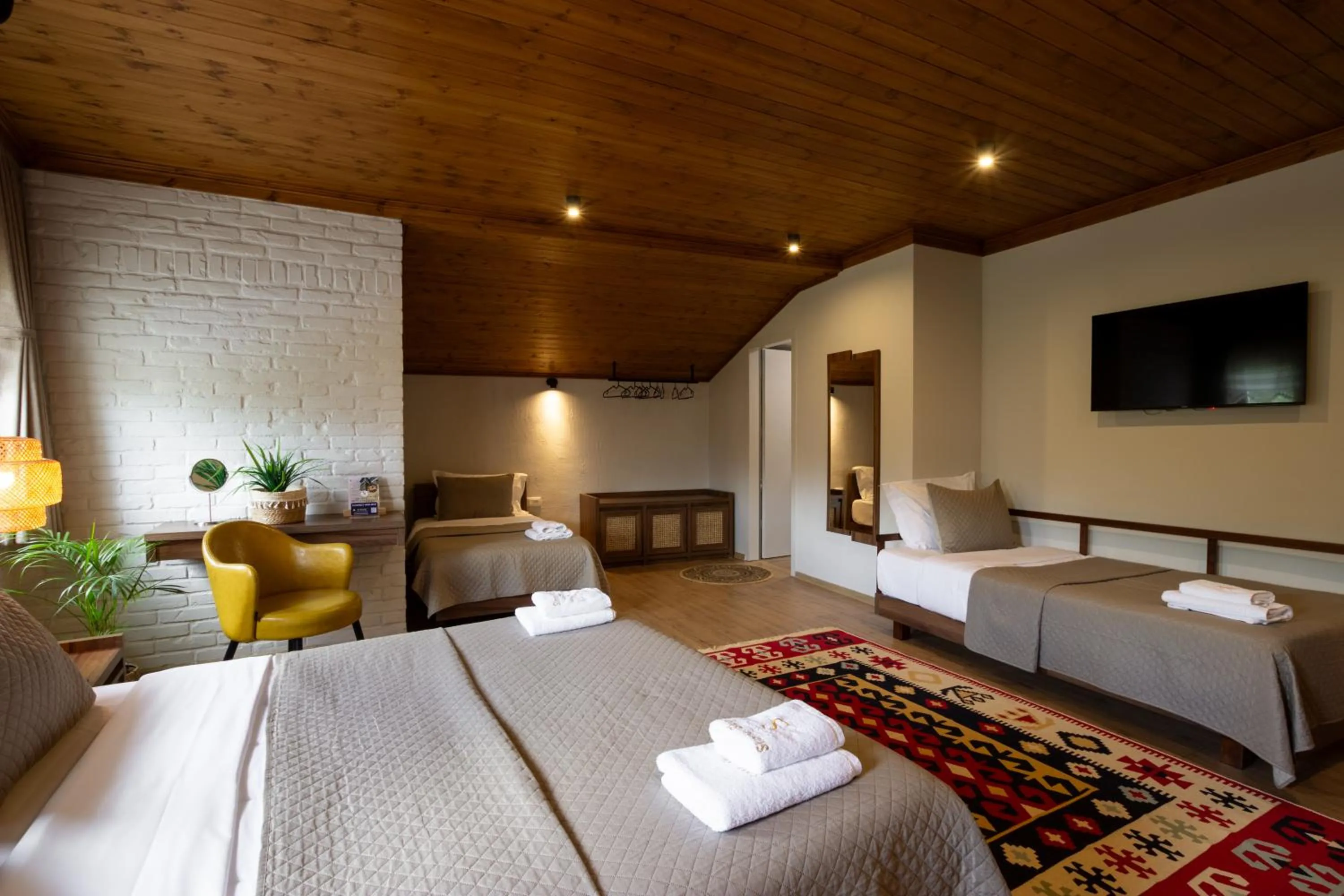 Bed in The Stone Sky Hotel