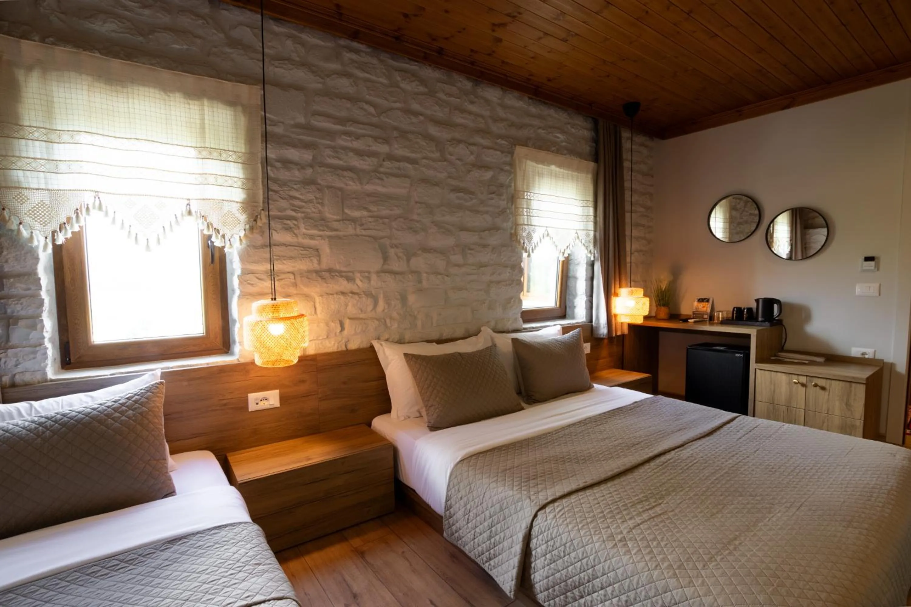 Bed in The Stone Sky Hotel