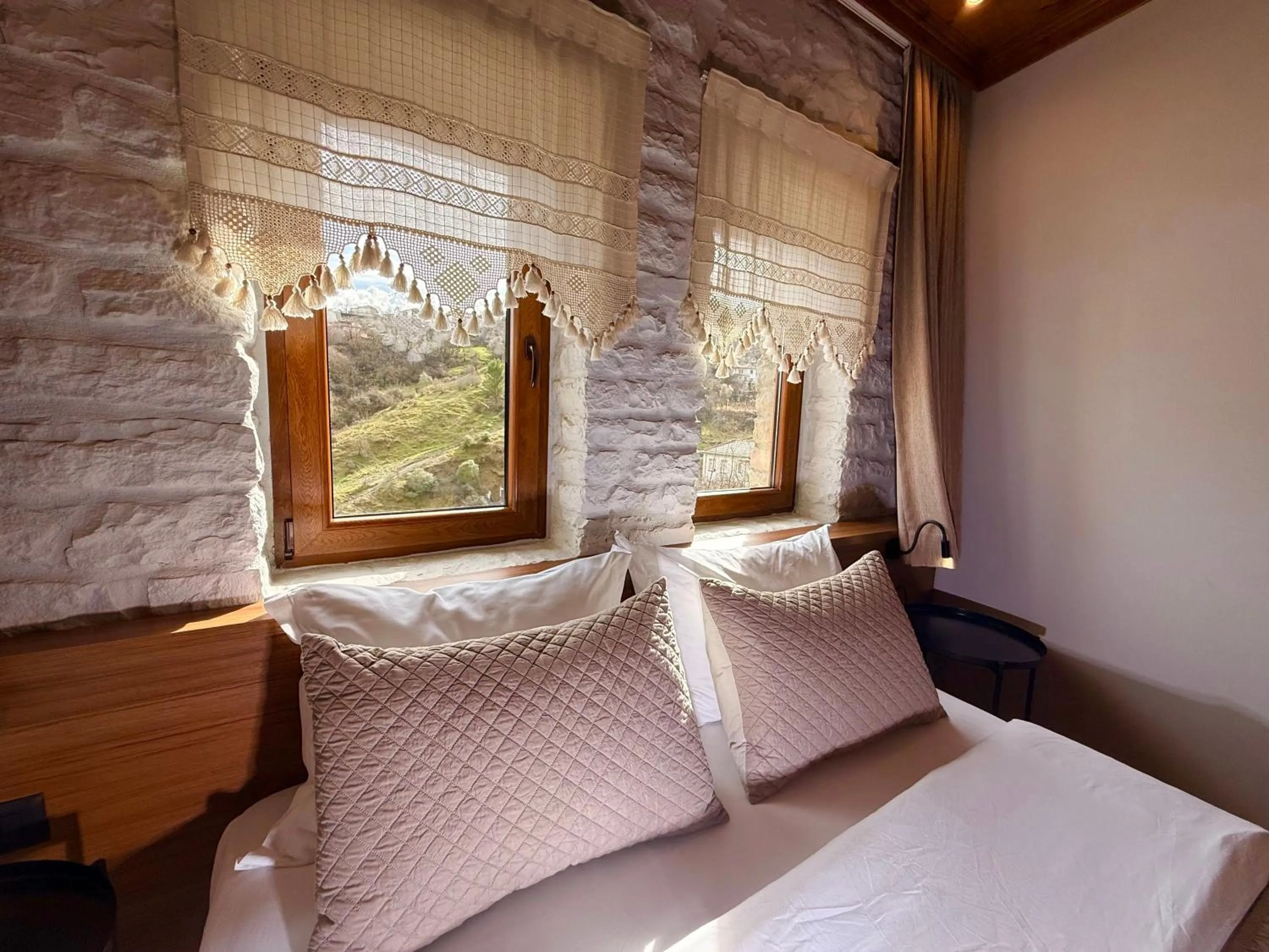 Bed in The Stone Sky Hotel