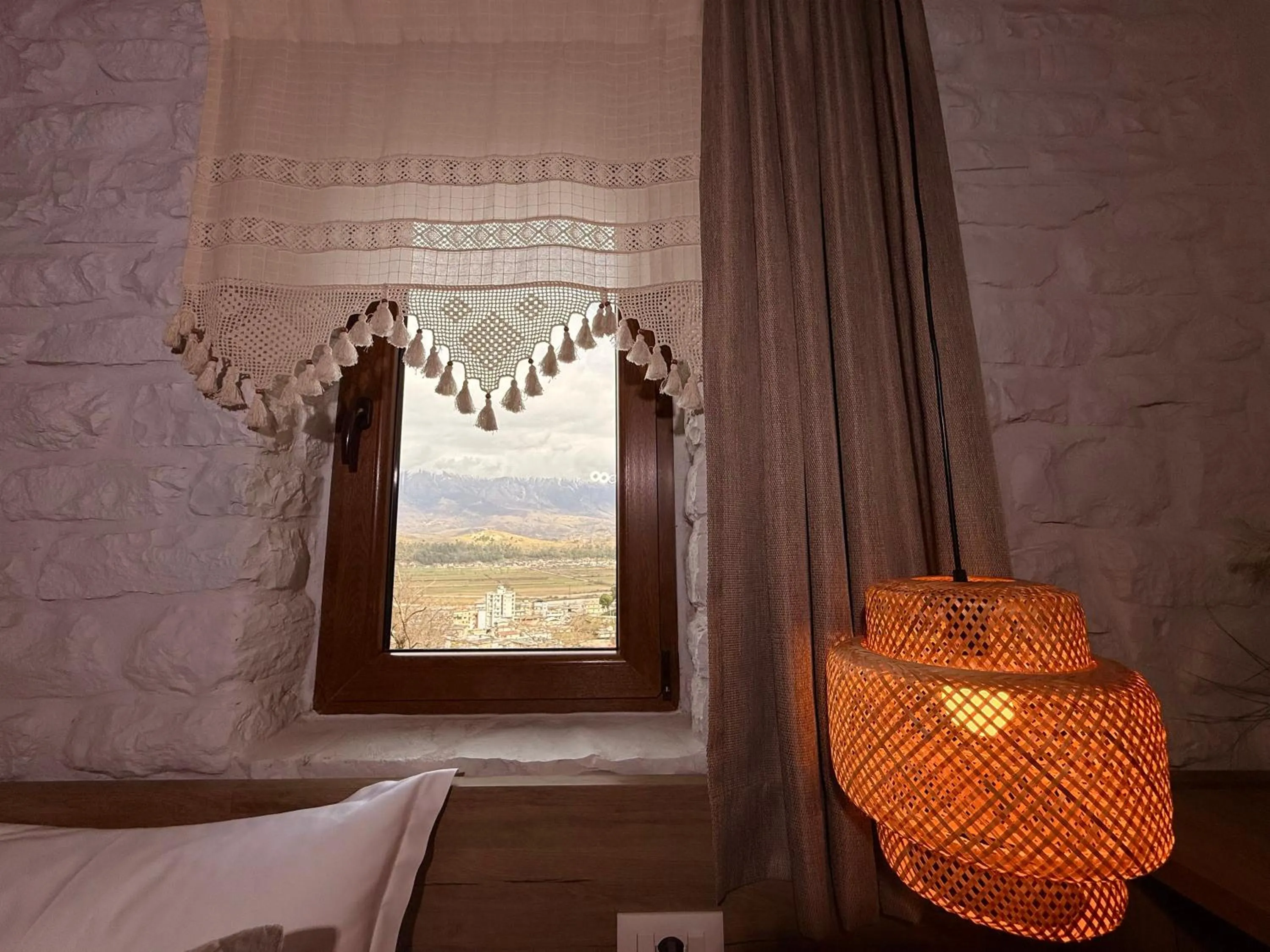 Bed in The Stone Sky Hotel