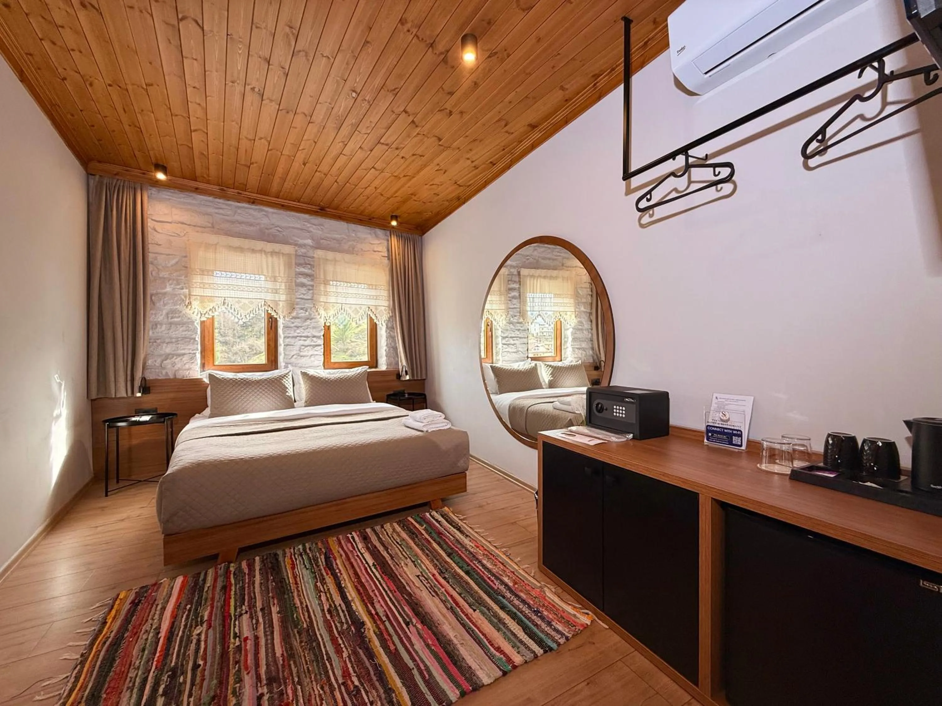 Bed in The Stone Sky Hotel