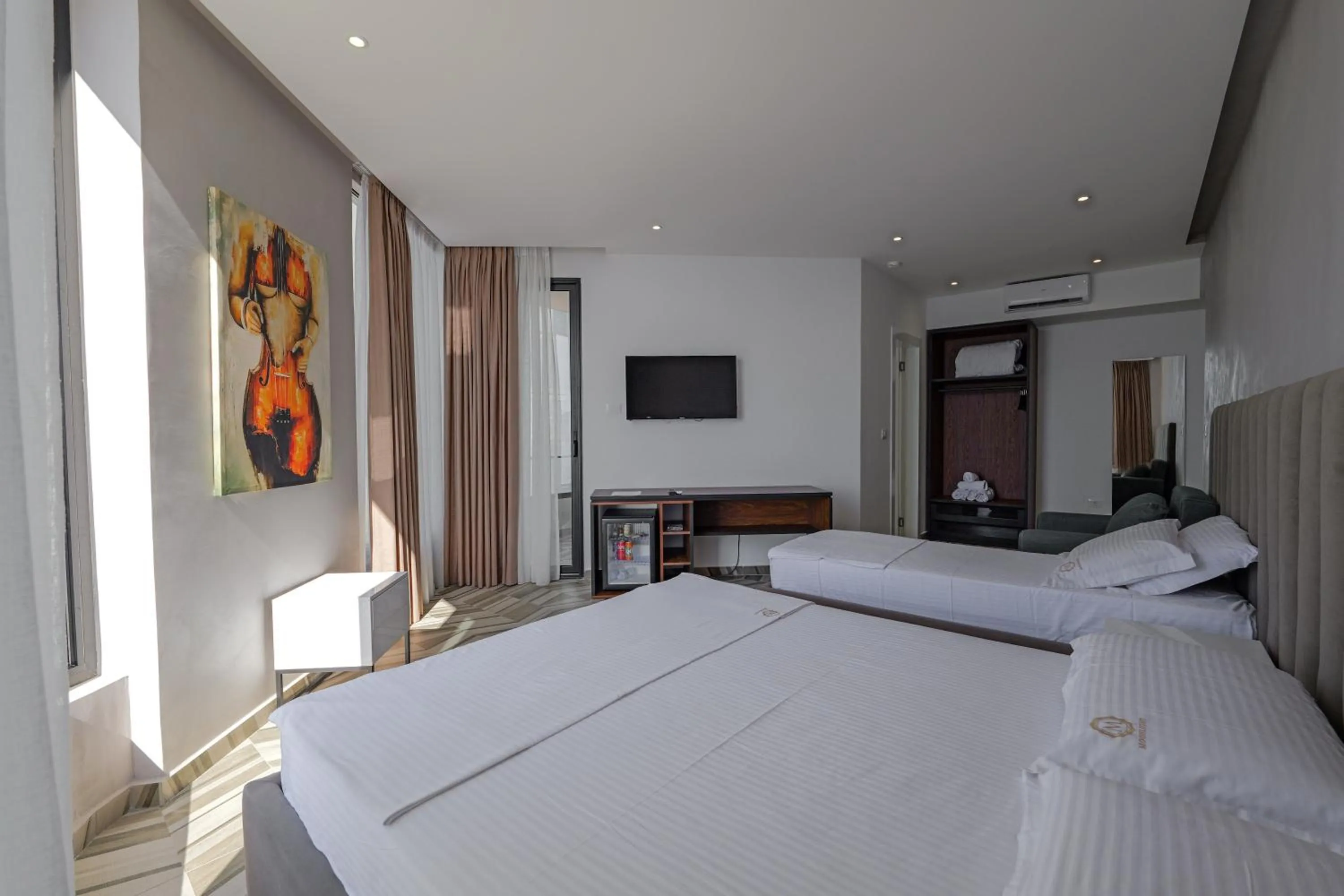 Bed in Sea & Sand Hotel