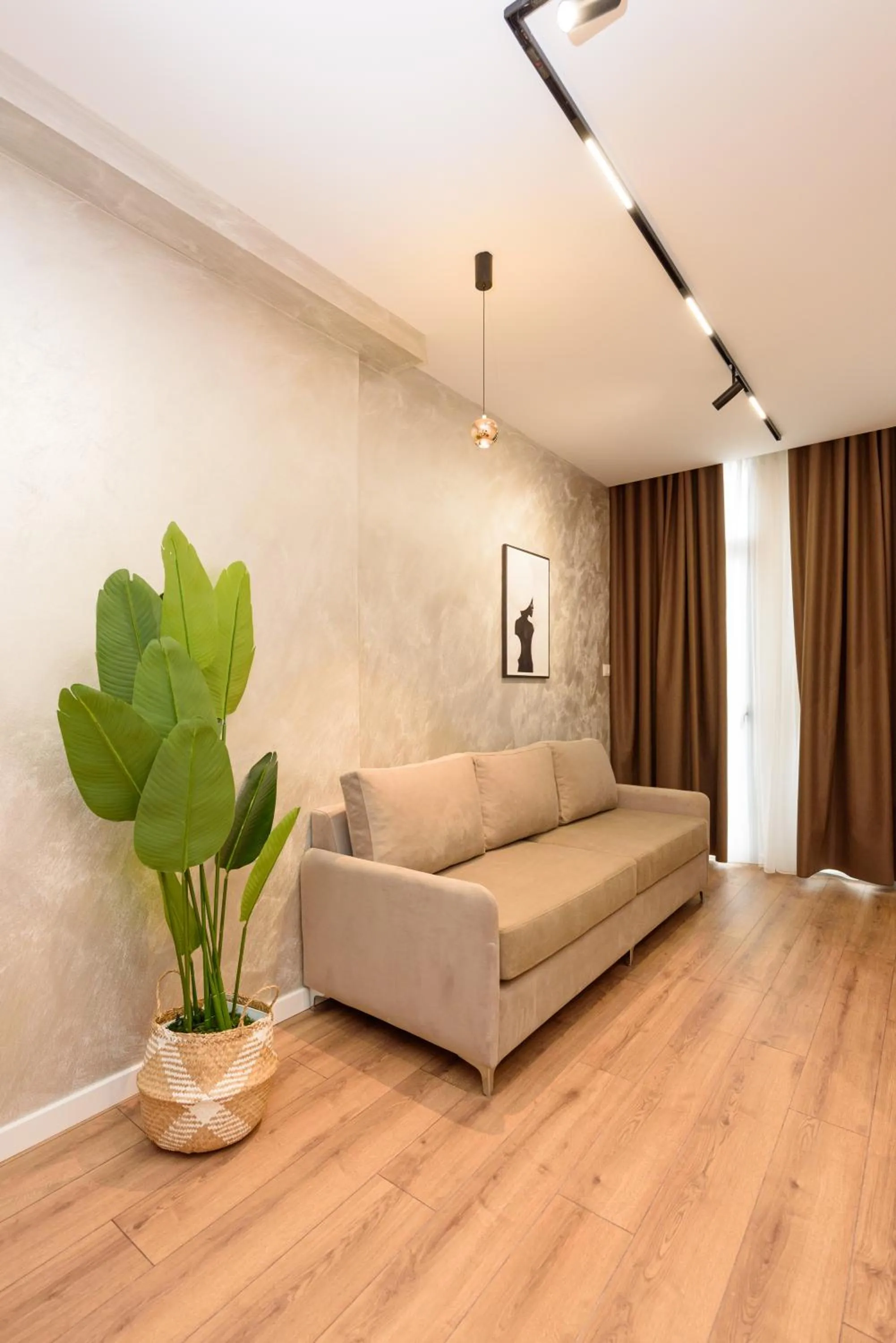 Living room, Bed in Sea & Sand Hotel