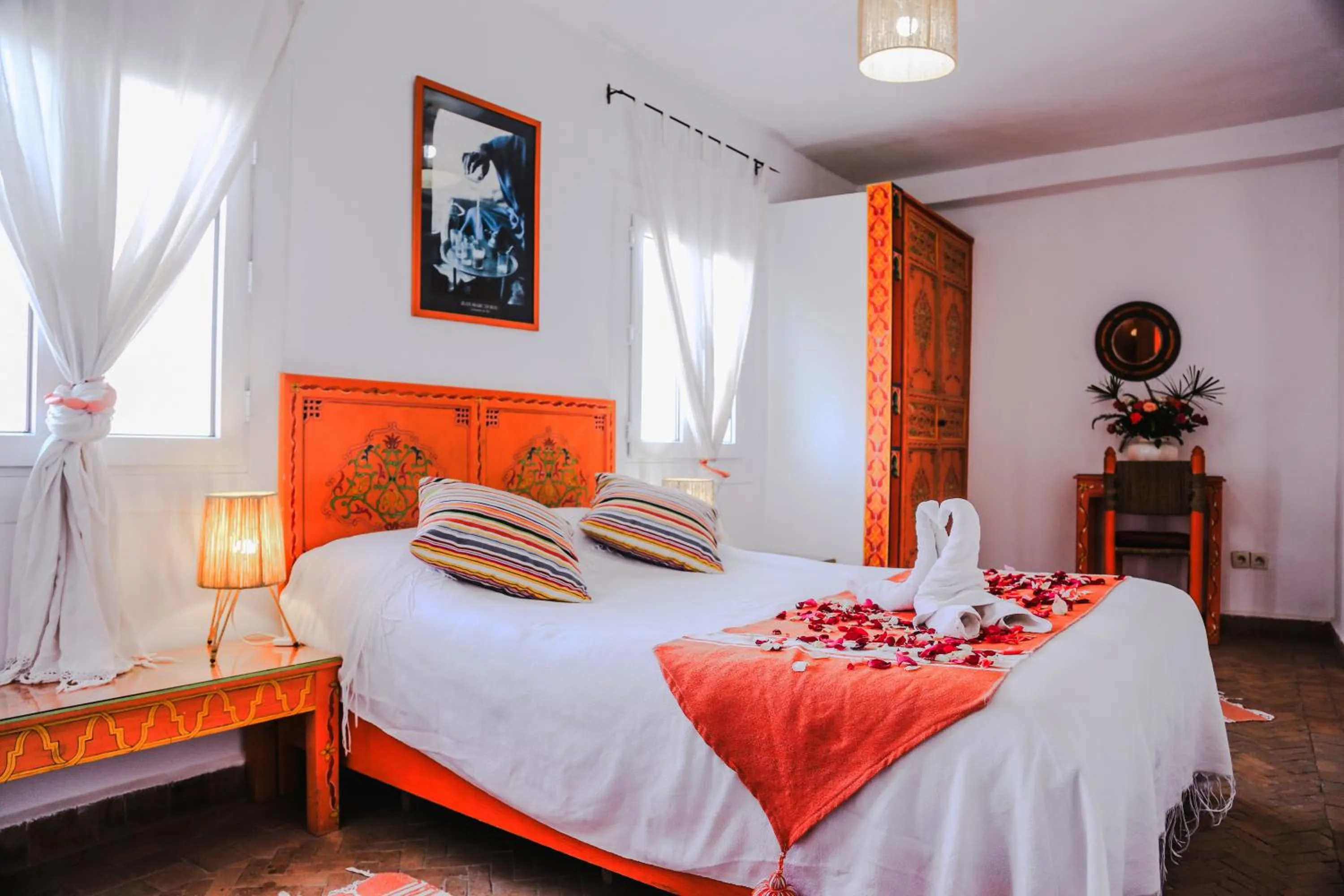 Bed in Dar Nafoura-Mogador