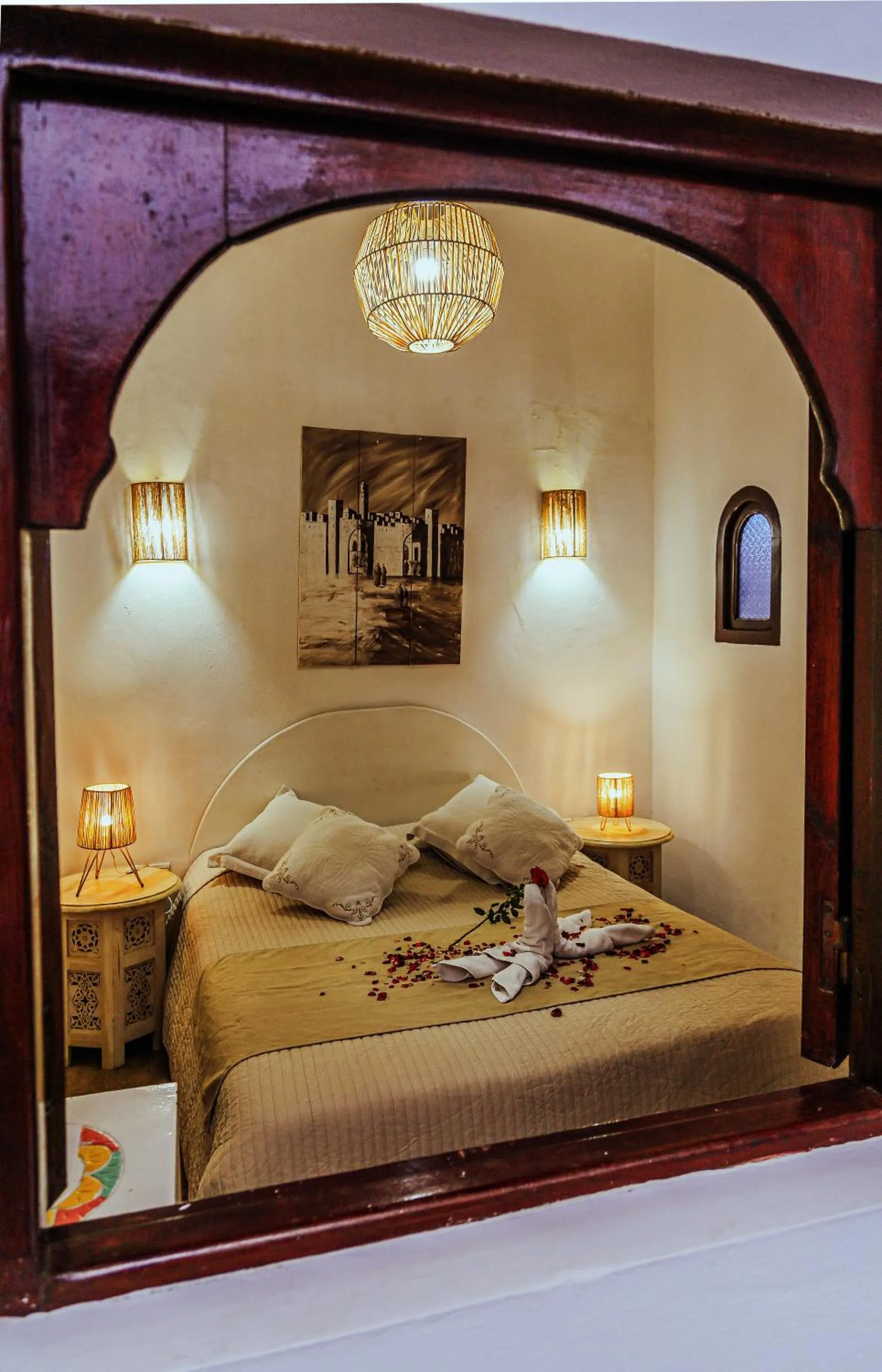 Bed in Dar Nafoura-Mogador