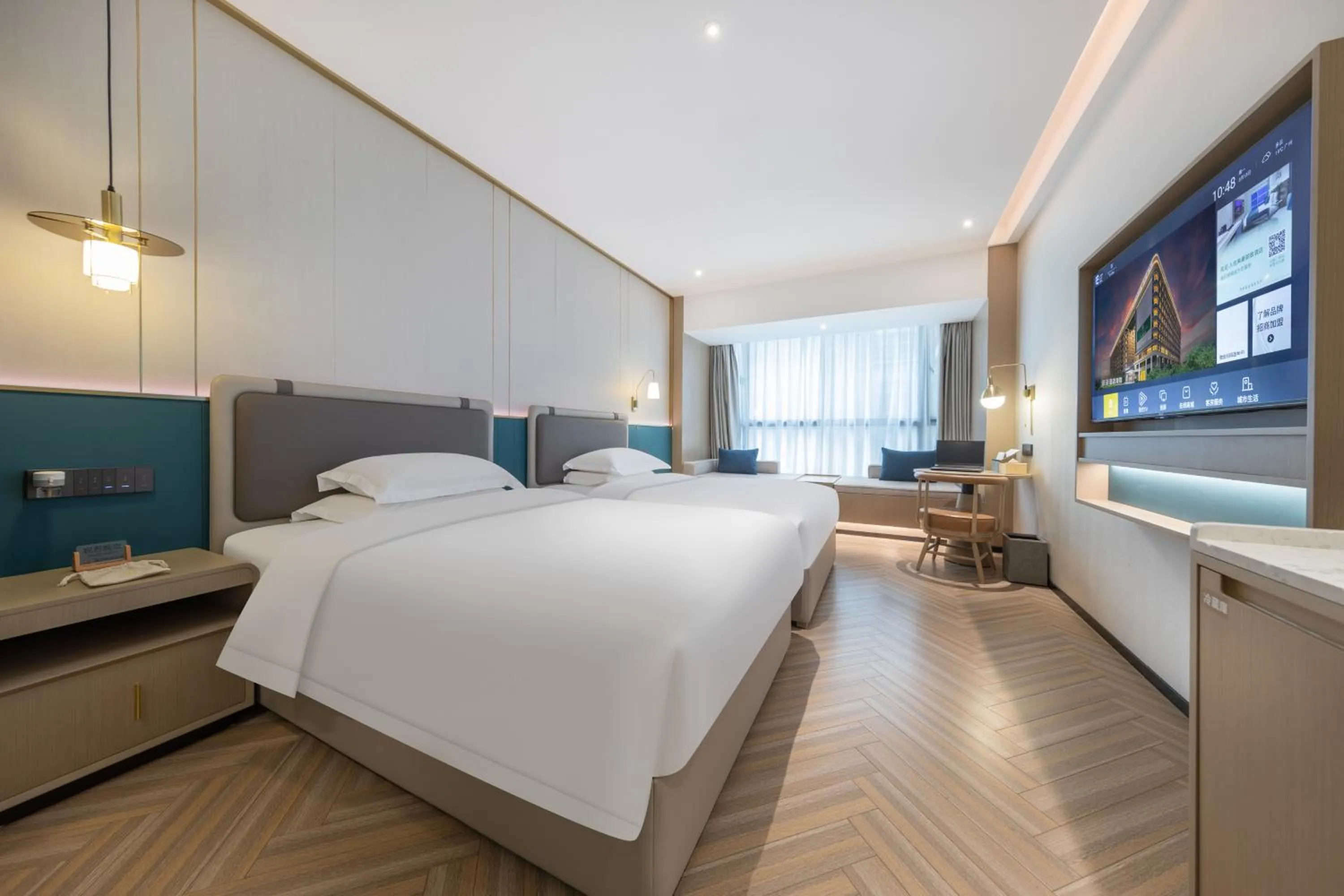 Bed in Guangzhou Baiyun Airport MeHood Liz Hotel Free Shuttle Bus to Airport