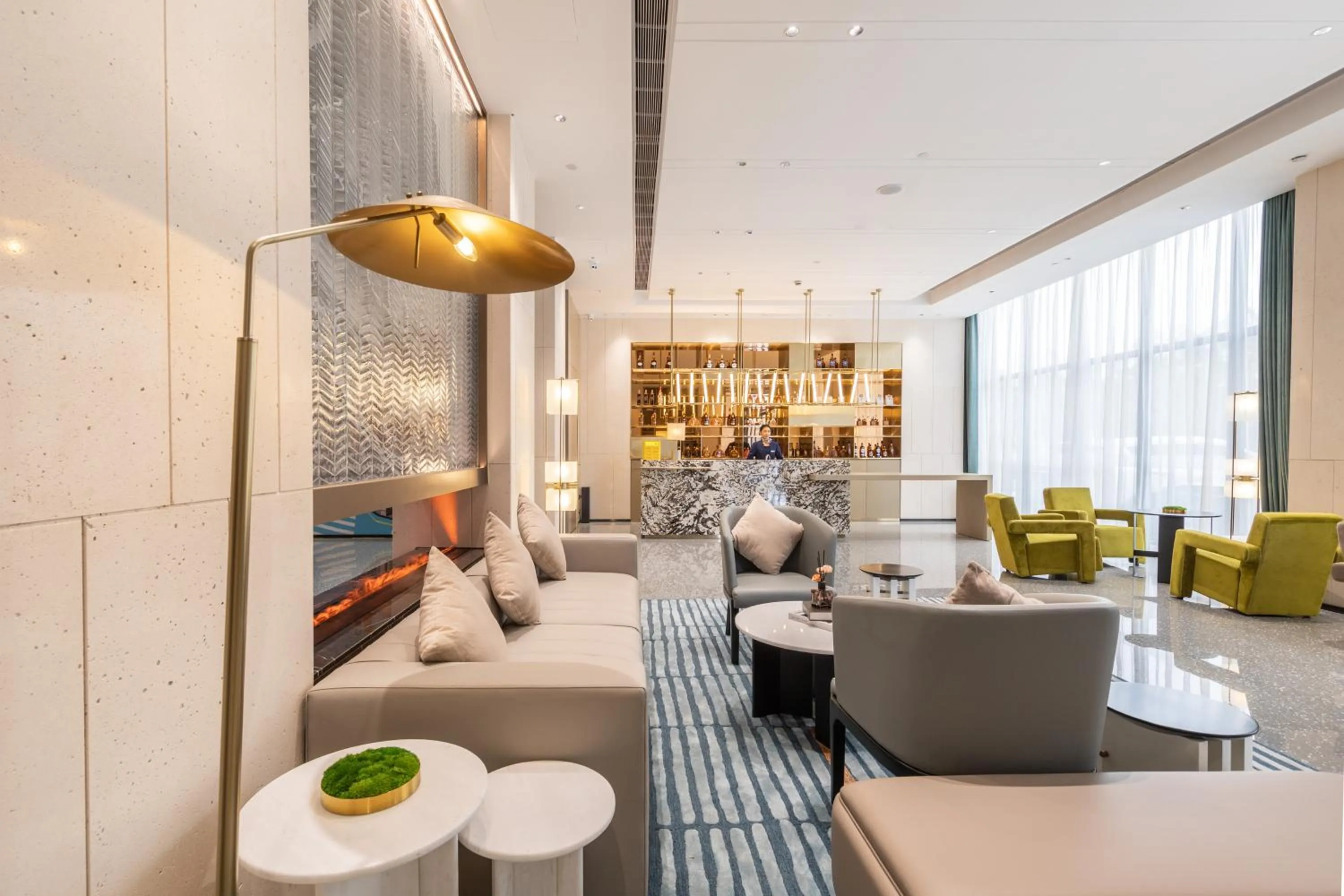 Seating area in Guangzhou Baiyun Airport MeHood Liz Hotel Free Shuttle Bus to Airport