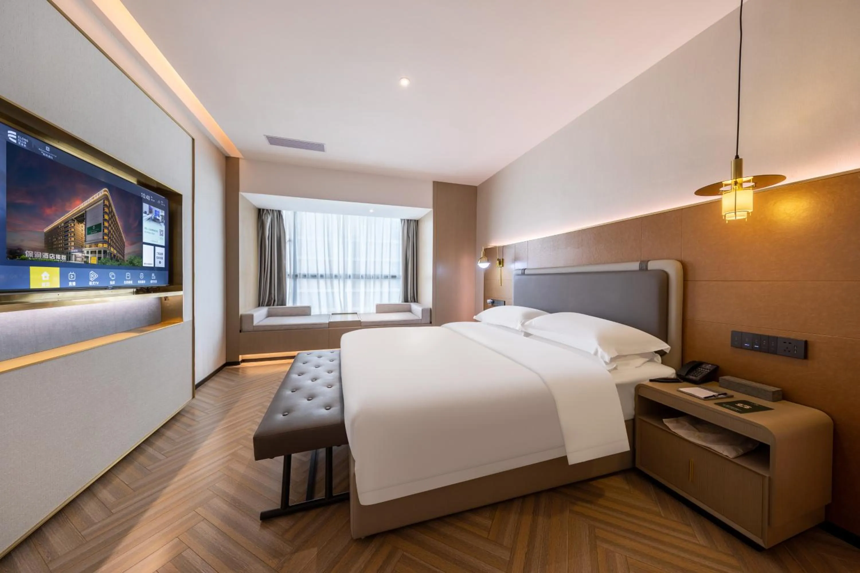 Bedroom, Bed in Guangzhou Baiyun Airport MeHood Liz Hotel Free Shuttle Bus to Airport