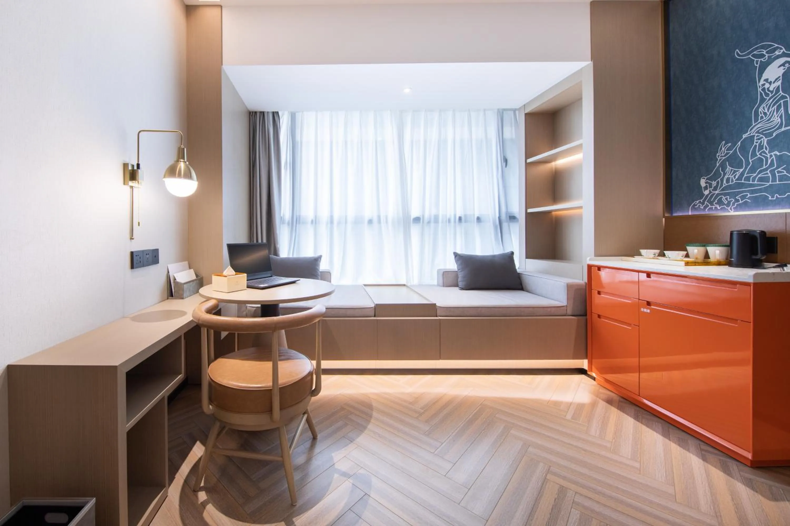 Photo of the whole room in Guangzhou Baiyun Airport MeHood Liz Hotel Free Shuttle Bus to Airport