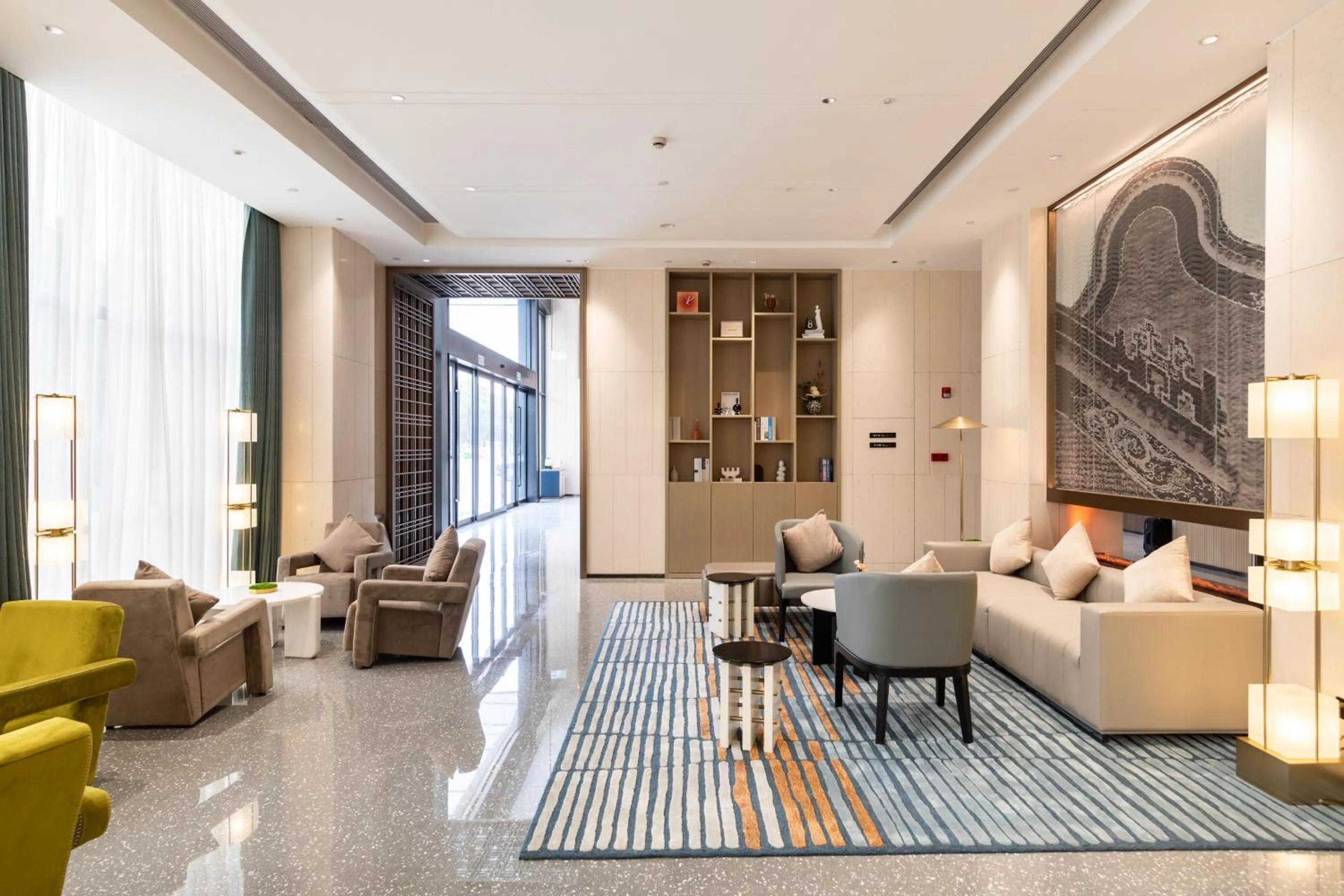 Seating area in Guangzhou Baiyun Airport MeHood Liz Hotel Free Shuttle Bus to Airport