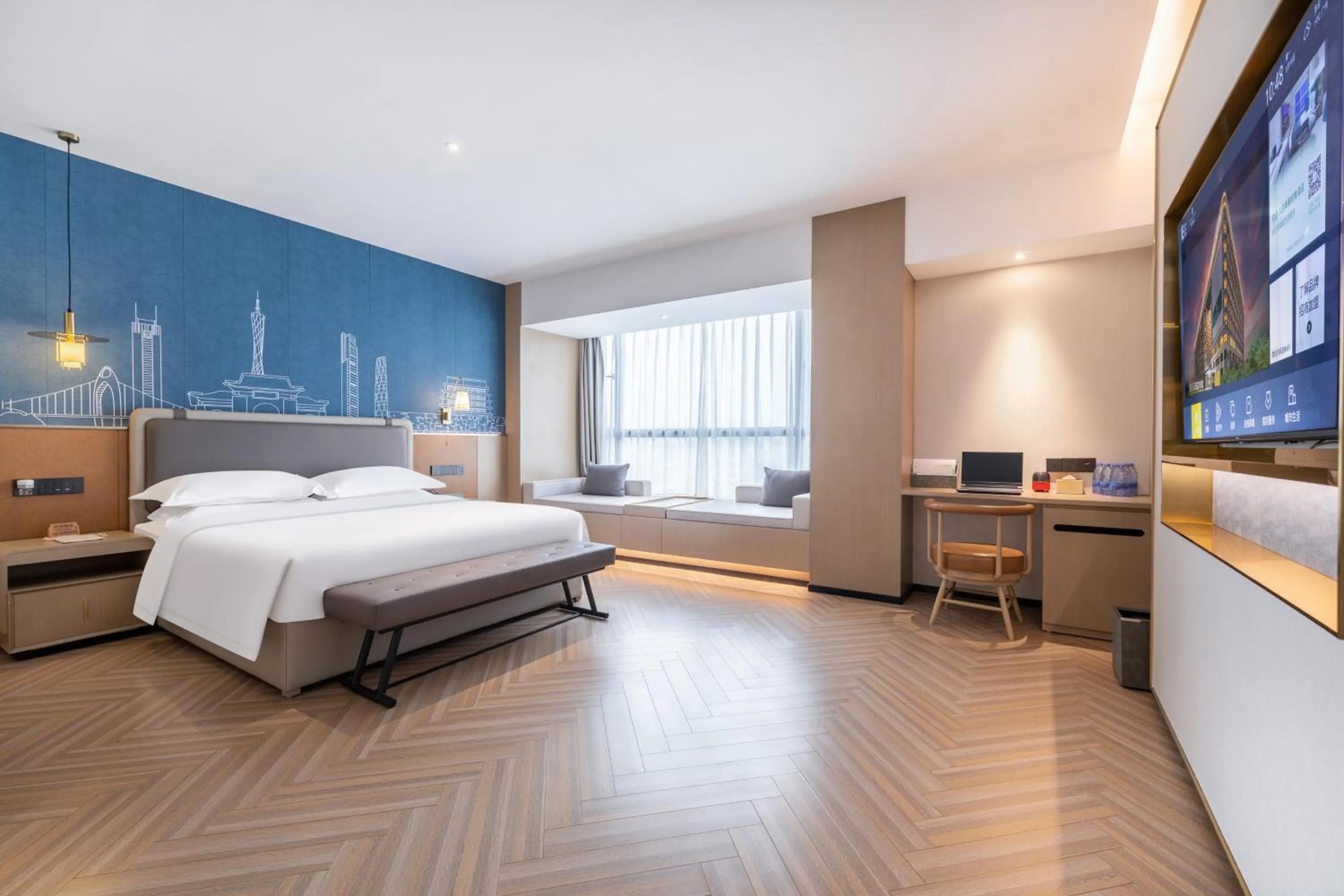 Bed in Guangzhou Baiyun Airport MeHood Liz Hotel Free Shuttle Bus to Airport