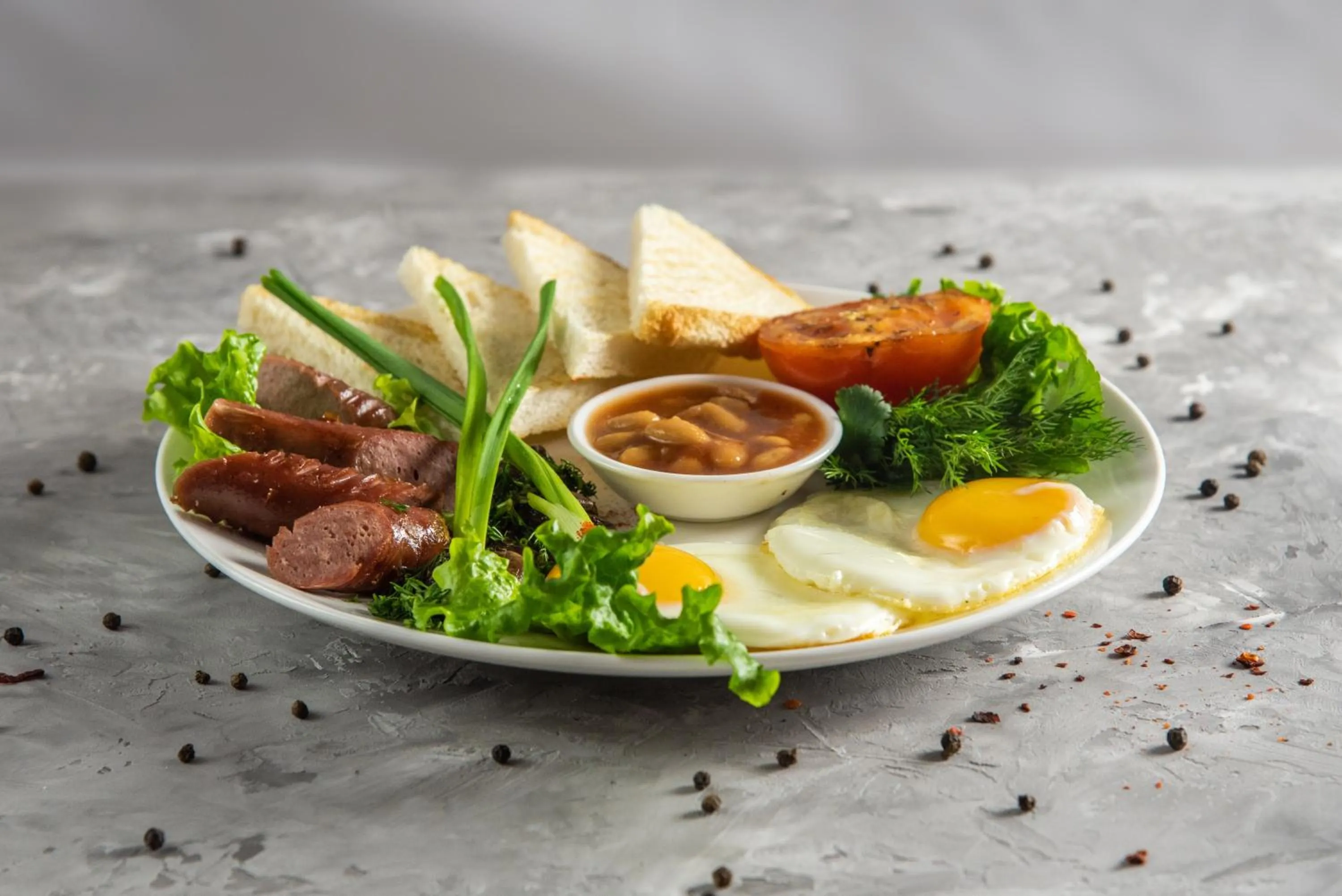 Breakfast in Hotel Touristan Bishkek