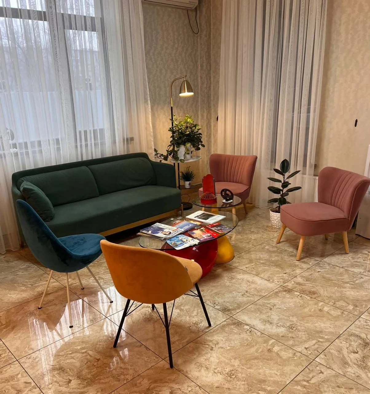 Living room in Hotel Touristan Bishkek