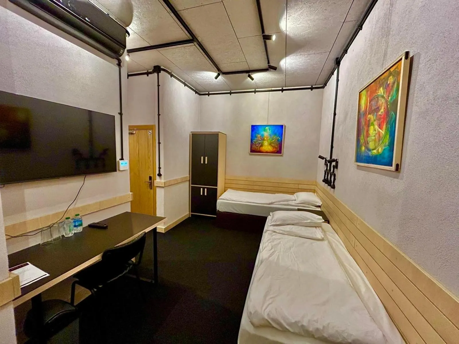 Bed in Art Hotel 158