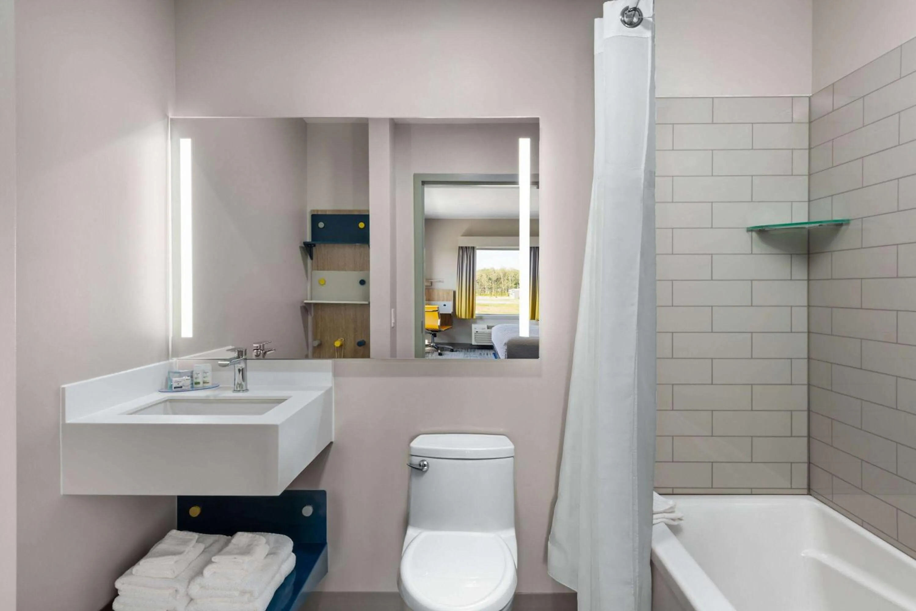 Bathroom in Microtel Inn & Suites by Wyndham Lachute