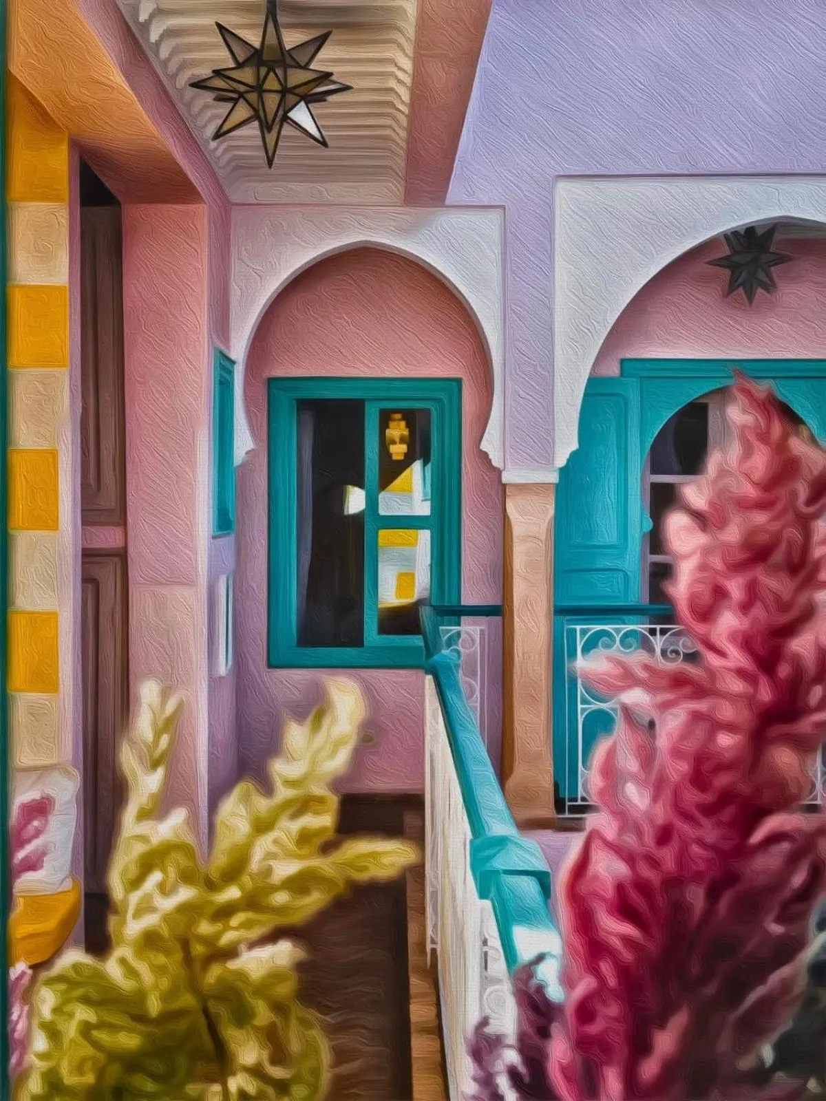 Balcony/Terrace in Riad Lauriers Blancs