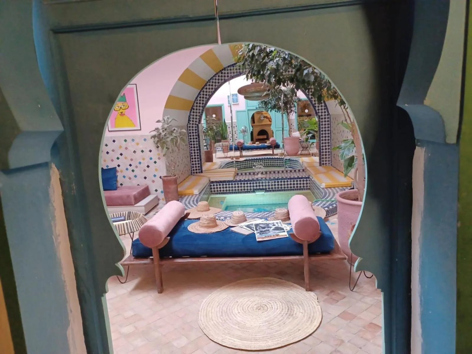 Patio in Riad Lauriers Blancs