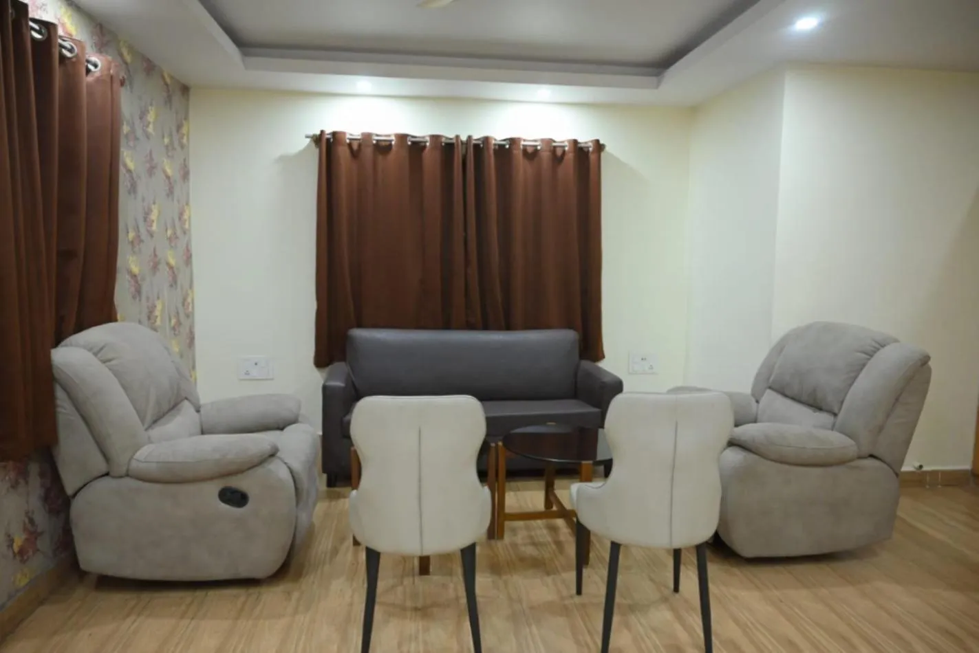 Seating area in Hotel Jyoti International