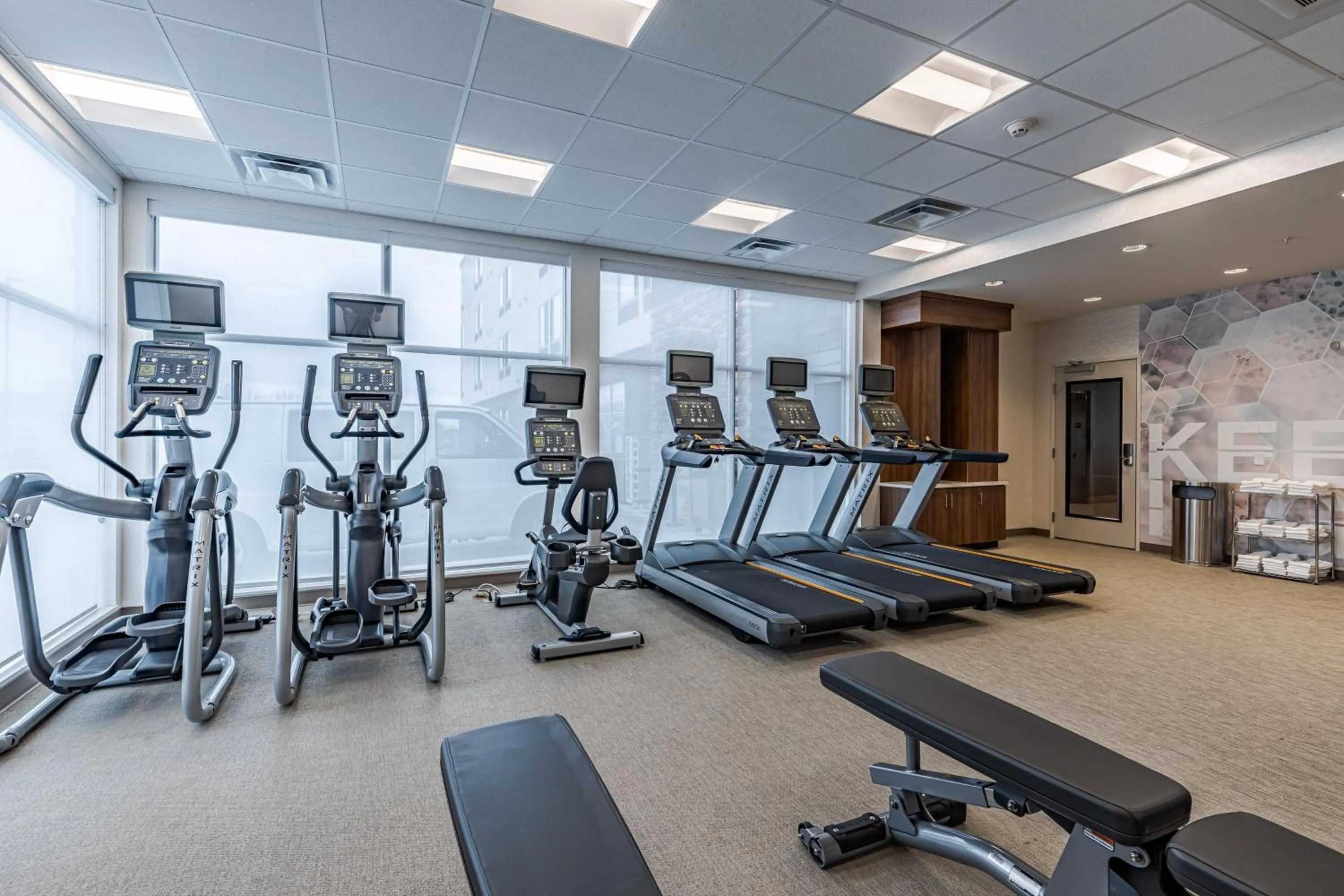 Fitness centre/facilities in SpringHill Suites by Marriott Detroit Sterling Heights