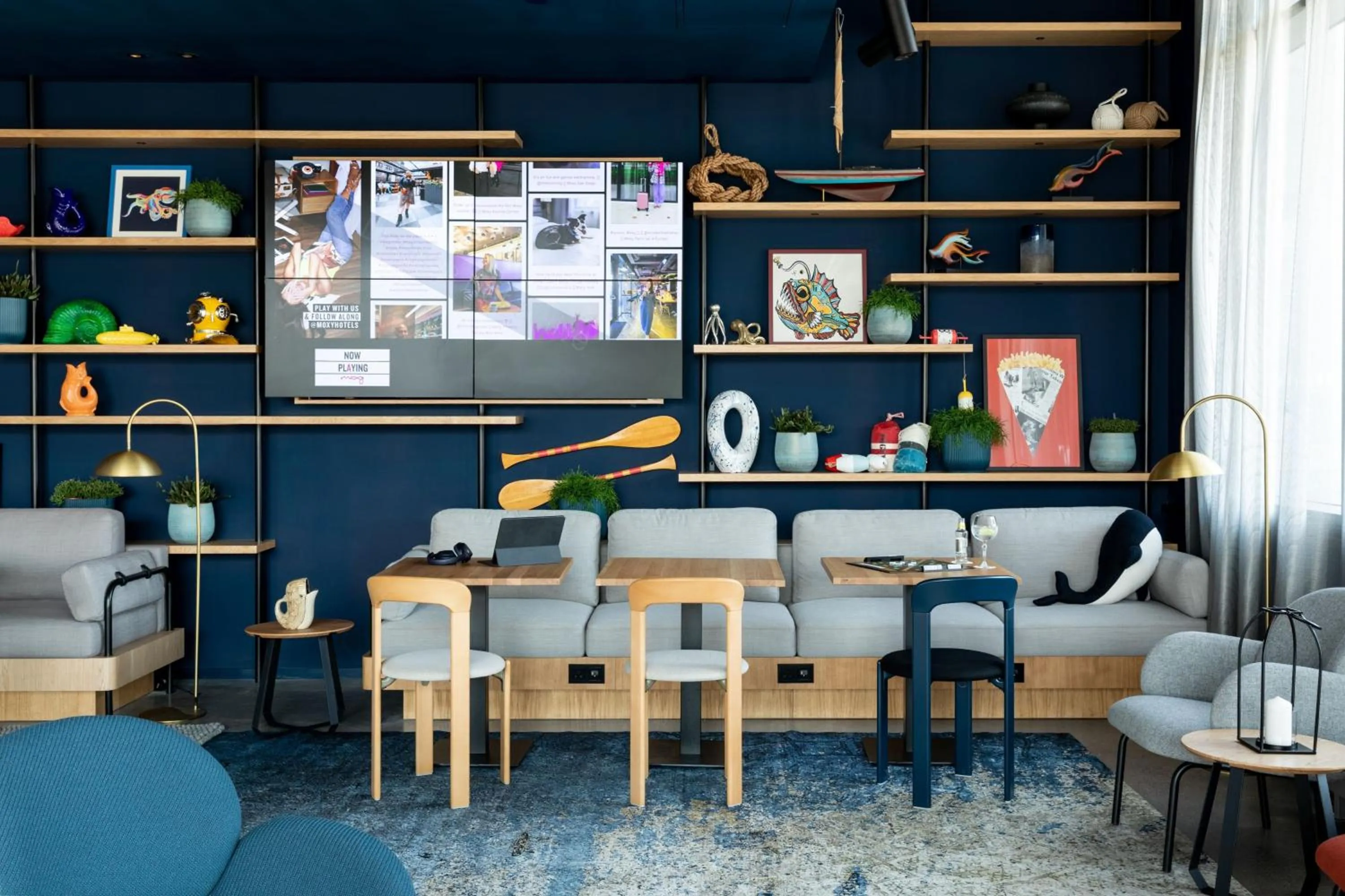 Lobby or reception in Moxy Plymouth