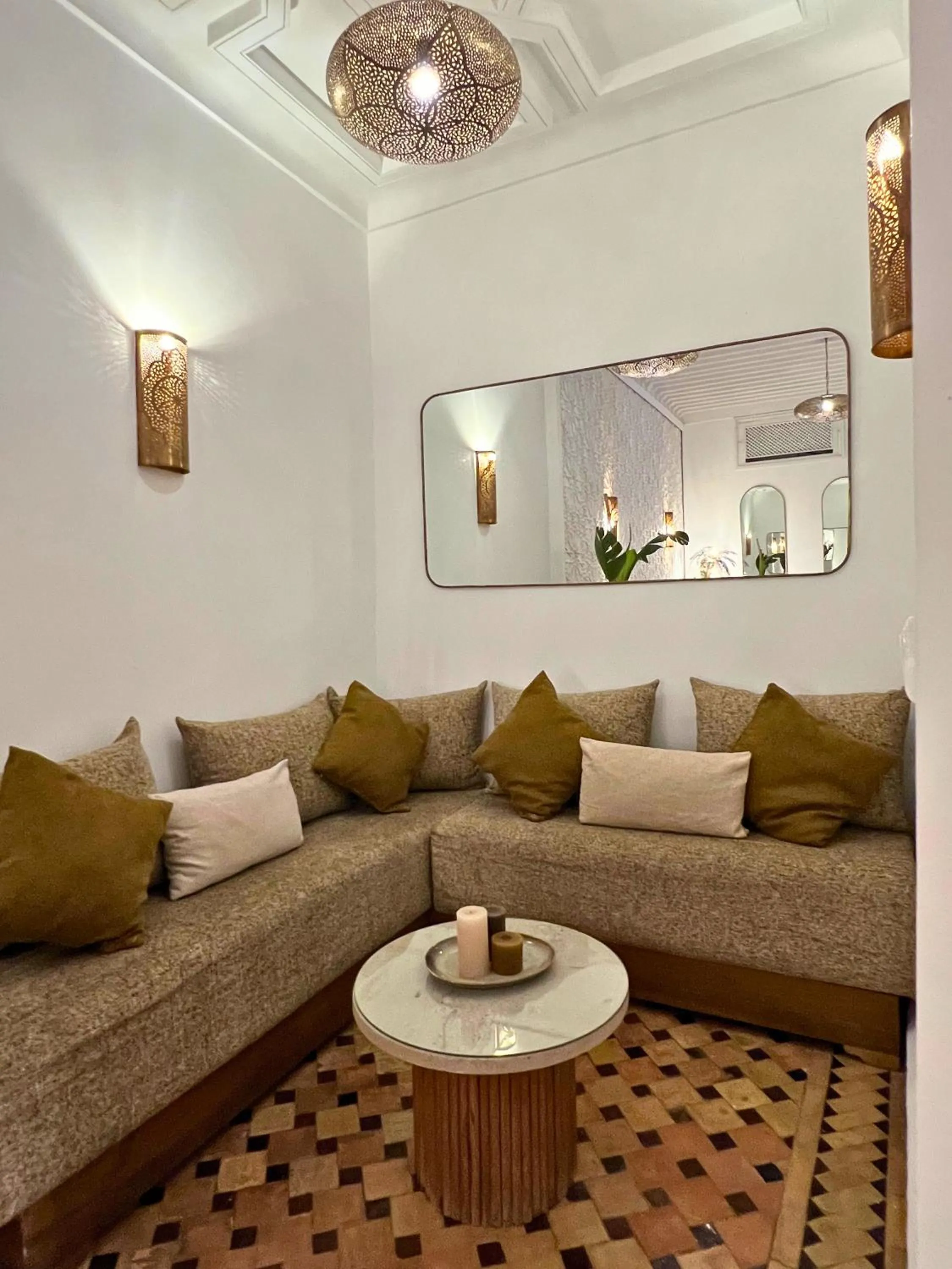 Living room in Riad Dar Beldia and Spa