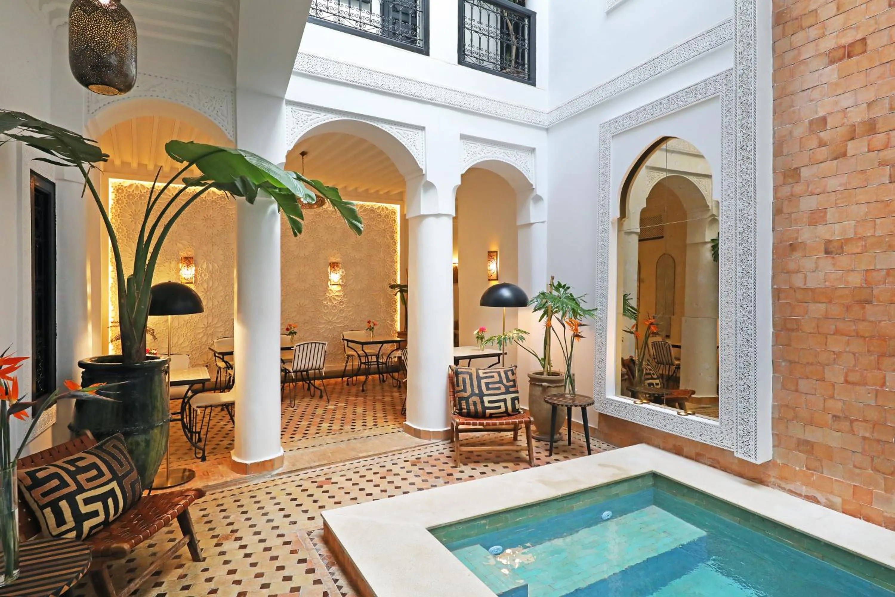 Patio in Riad Dar Beldia and Spa