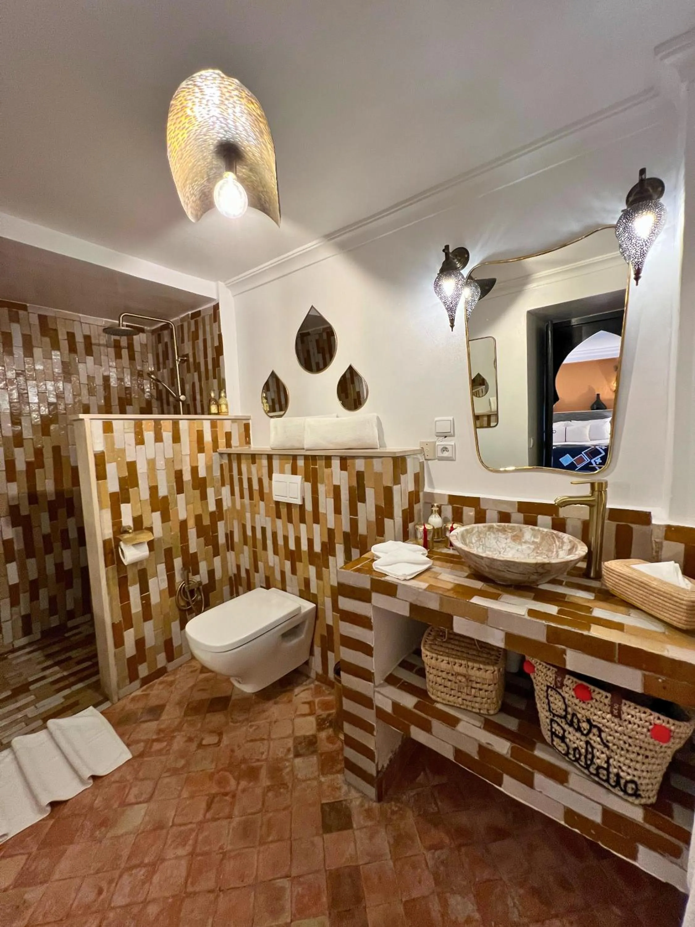 Bathroom in Riad Dar Beldia and Spa
