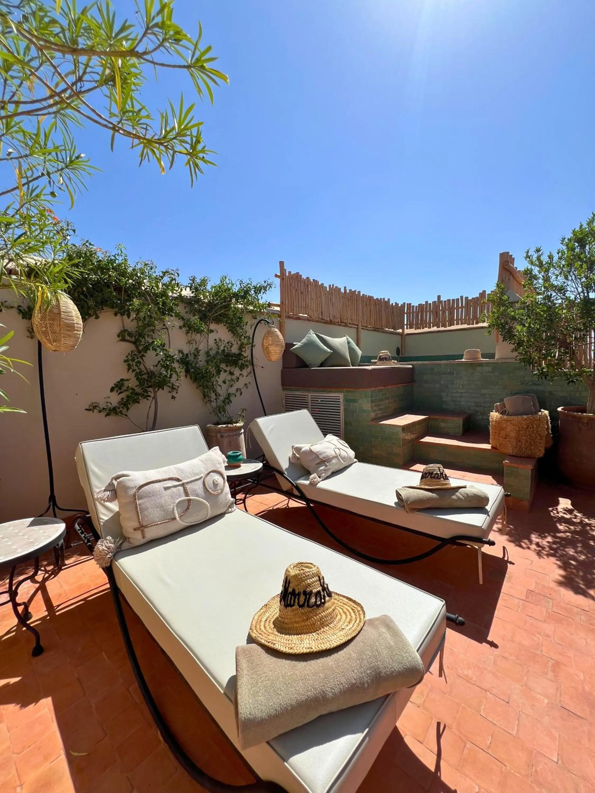 Balcony/Terrace in Riad Dar Beldia and Spa