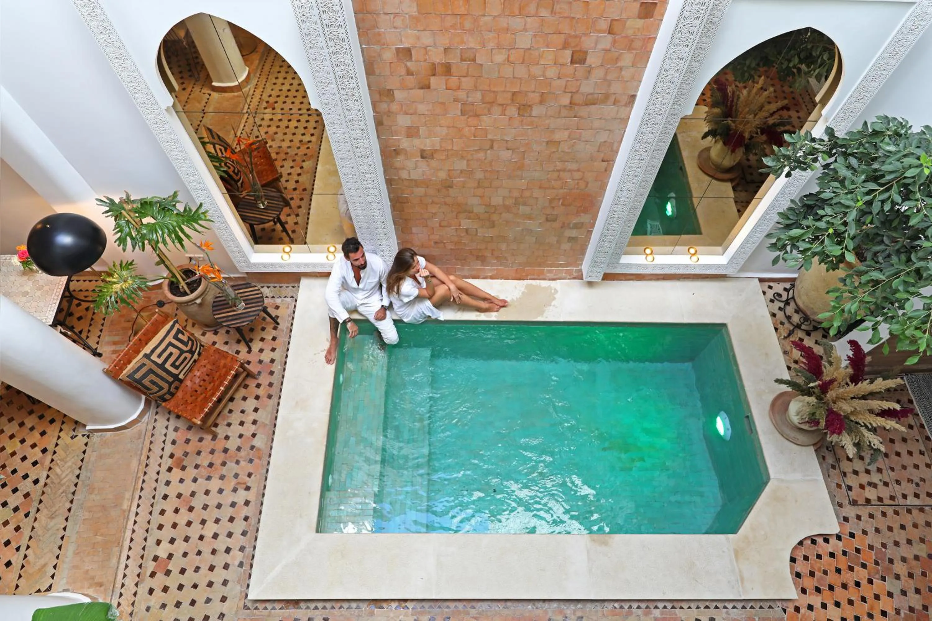 Pool view in Riad Dar Beldia and Spa