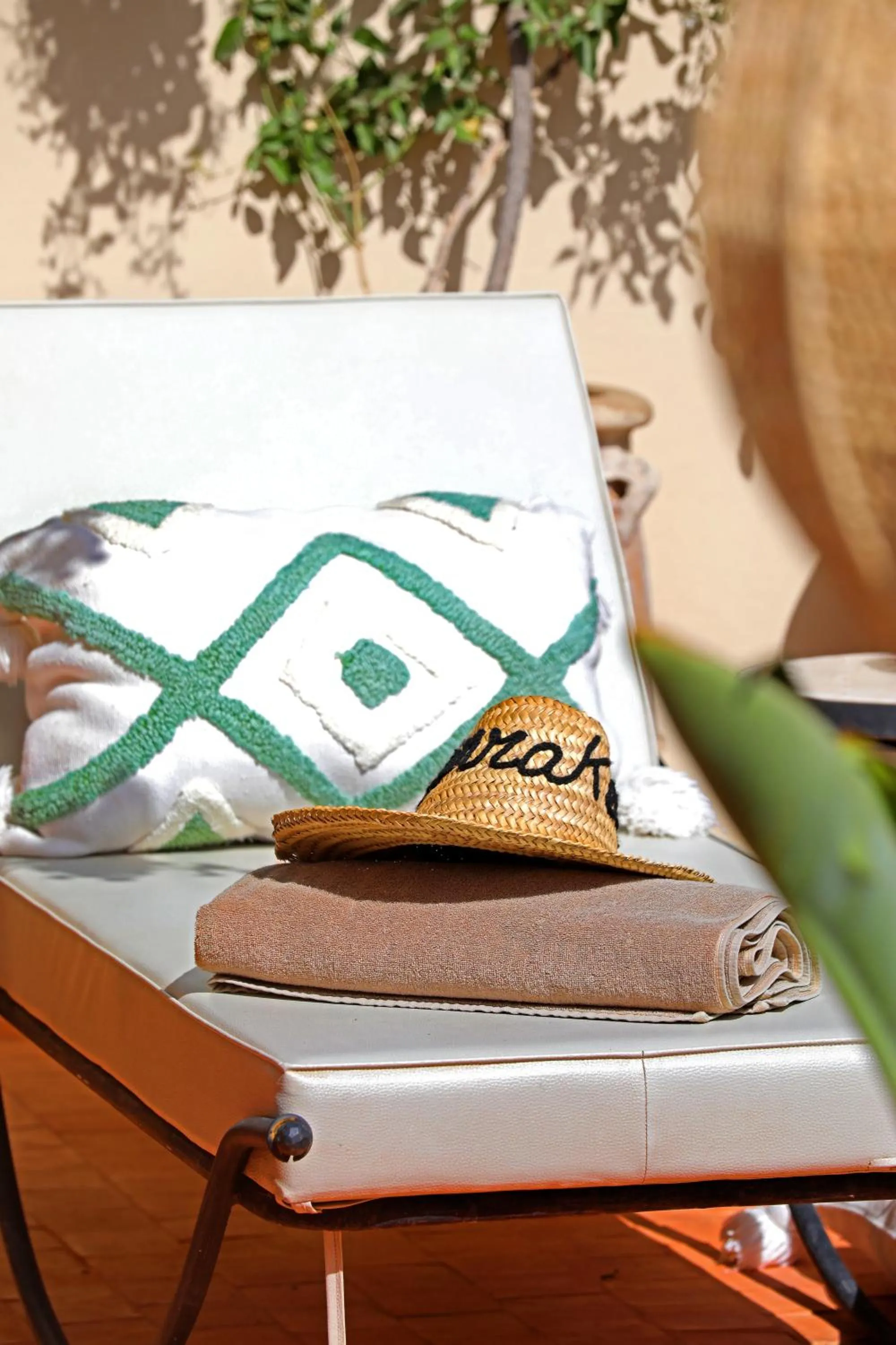 sunbed in Riad Dar Beldia and Spa