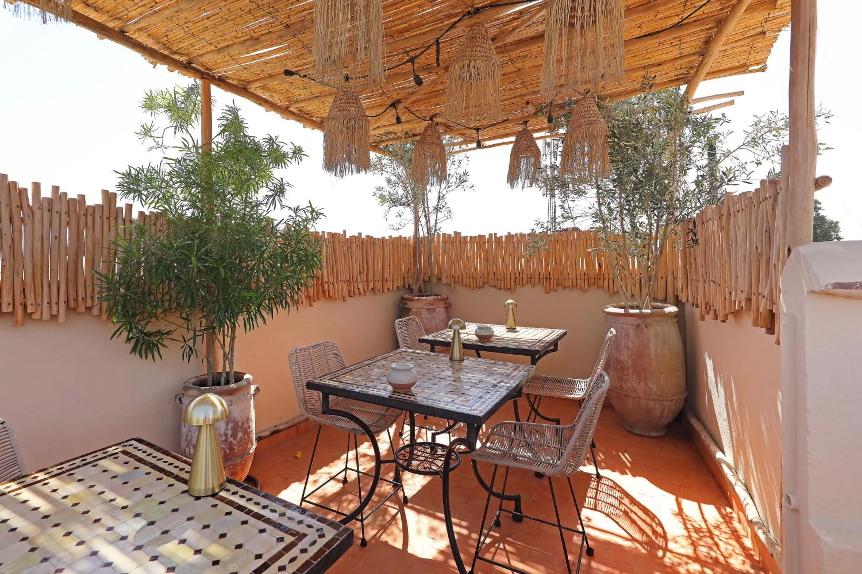Balcony/Terrace in Riad Dar Beldia and Spa