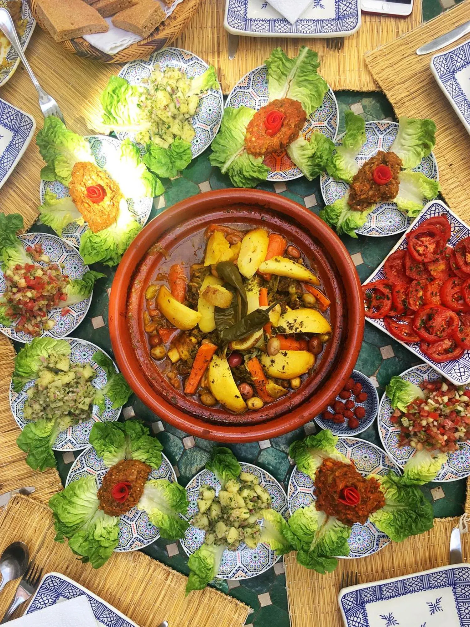 Lunch in Riad Al Mamoune