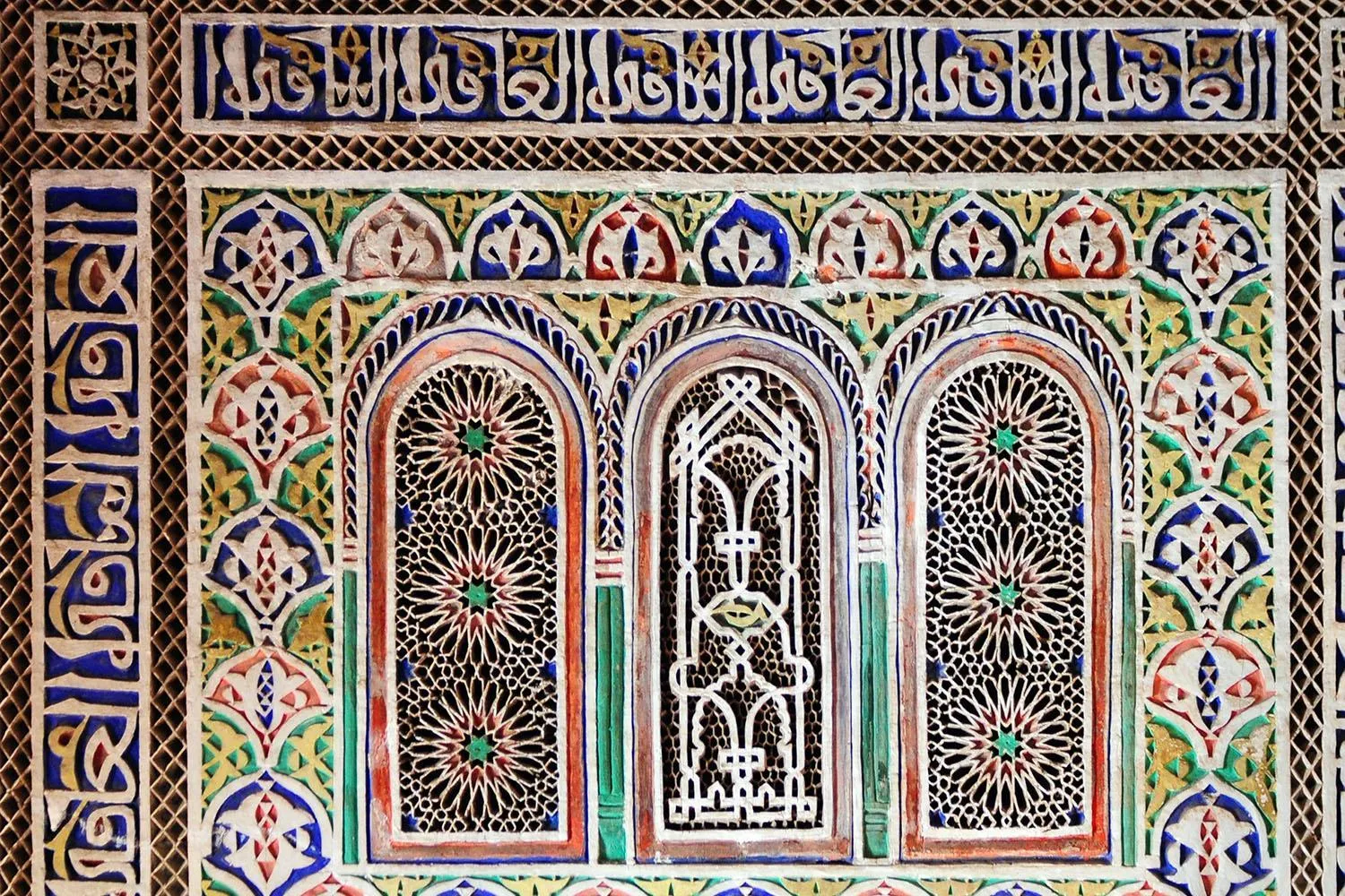 Decorative detail in Riad Al Mamoune