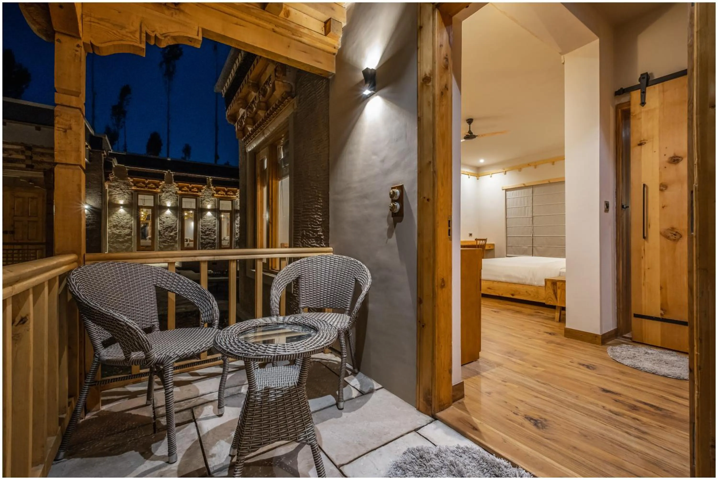 Seating area, Bed in essence AT LADAKH