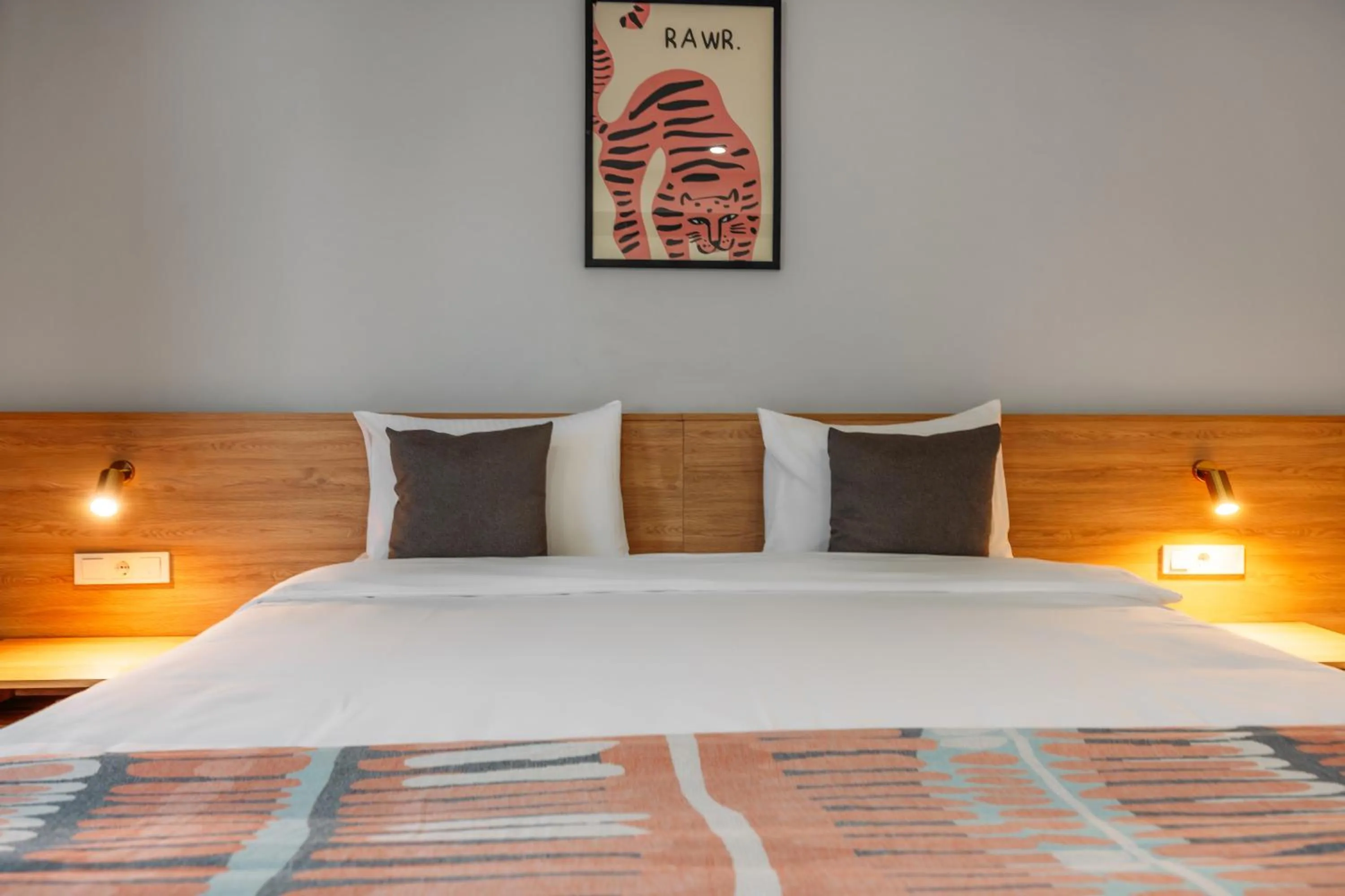 Bed in Hotel Memoir Kazbegi by DNT Group