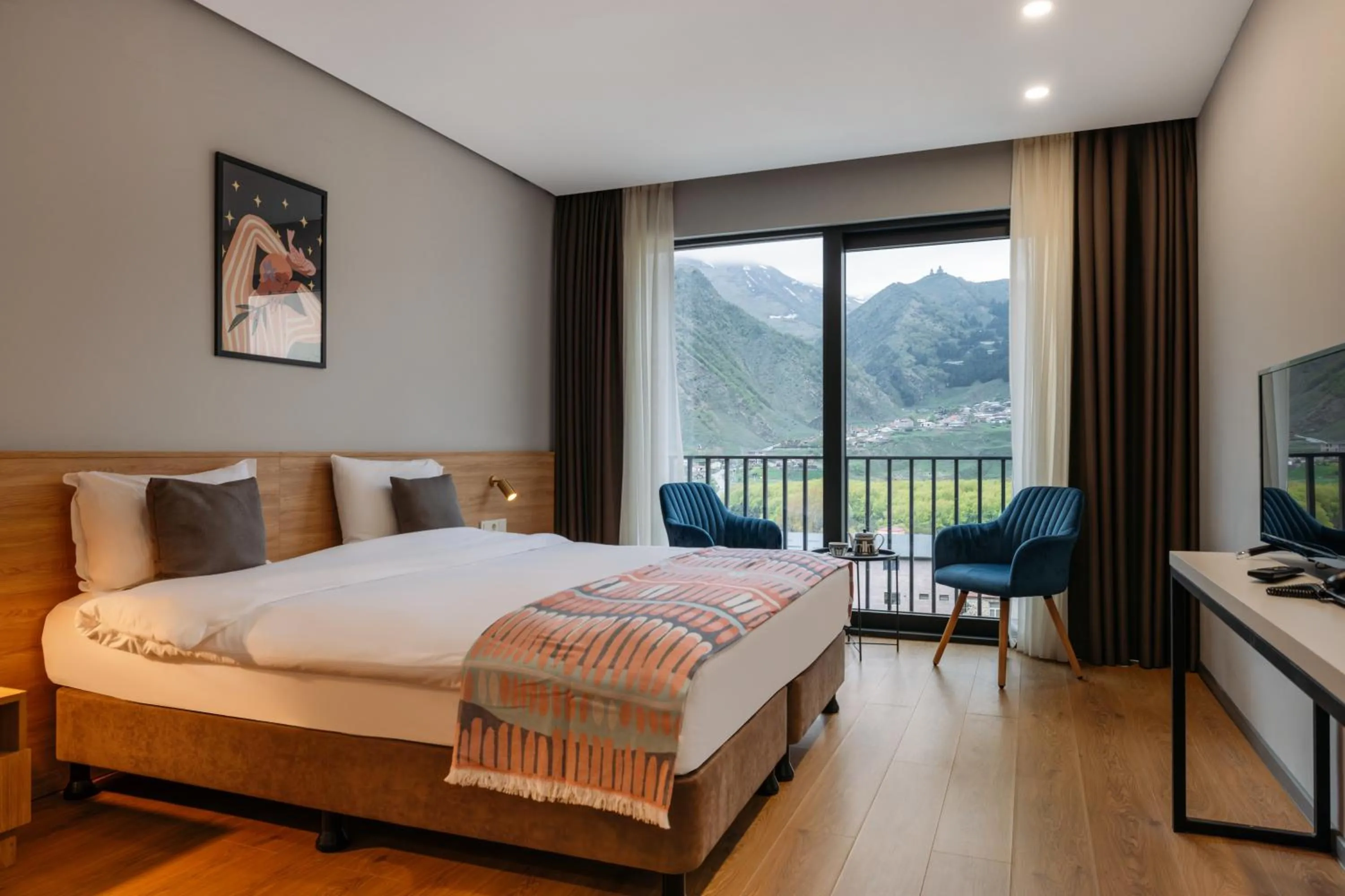 Photo of the whole room, Bed in Hotel Memoir Kazbegi by DNT Group