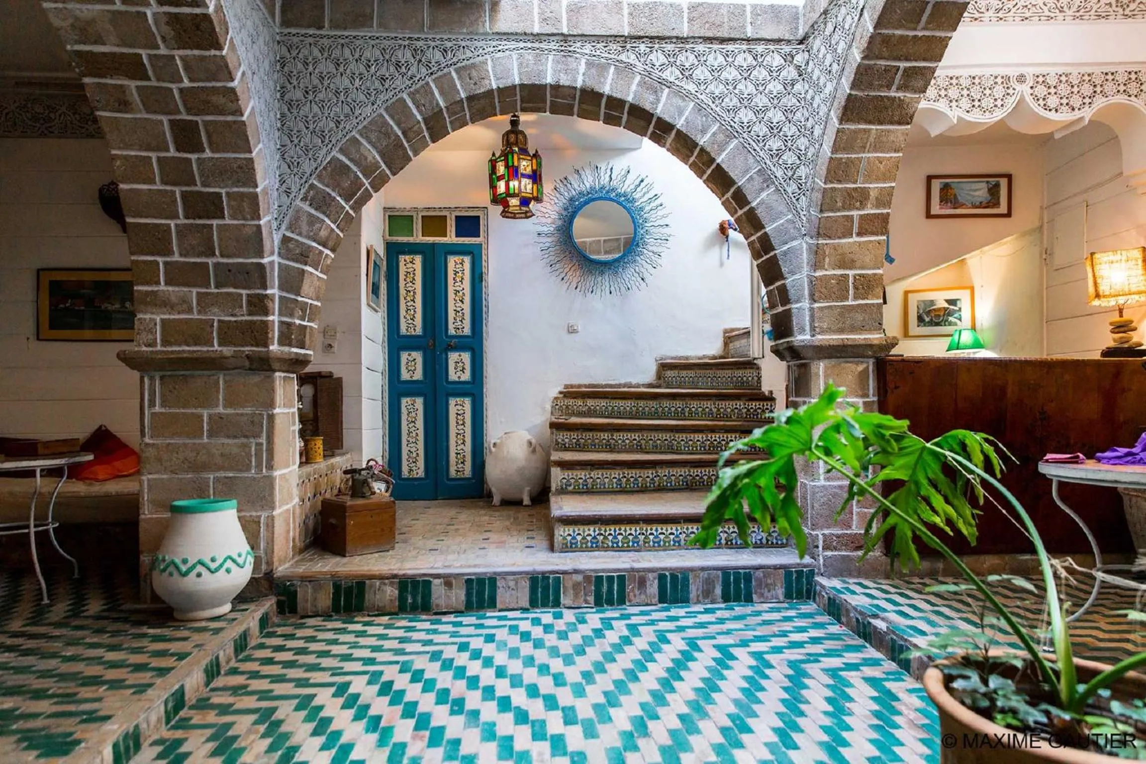 Lobby or reception in Hôtel Emeraude Essaouira