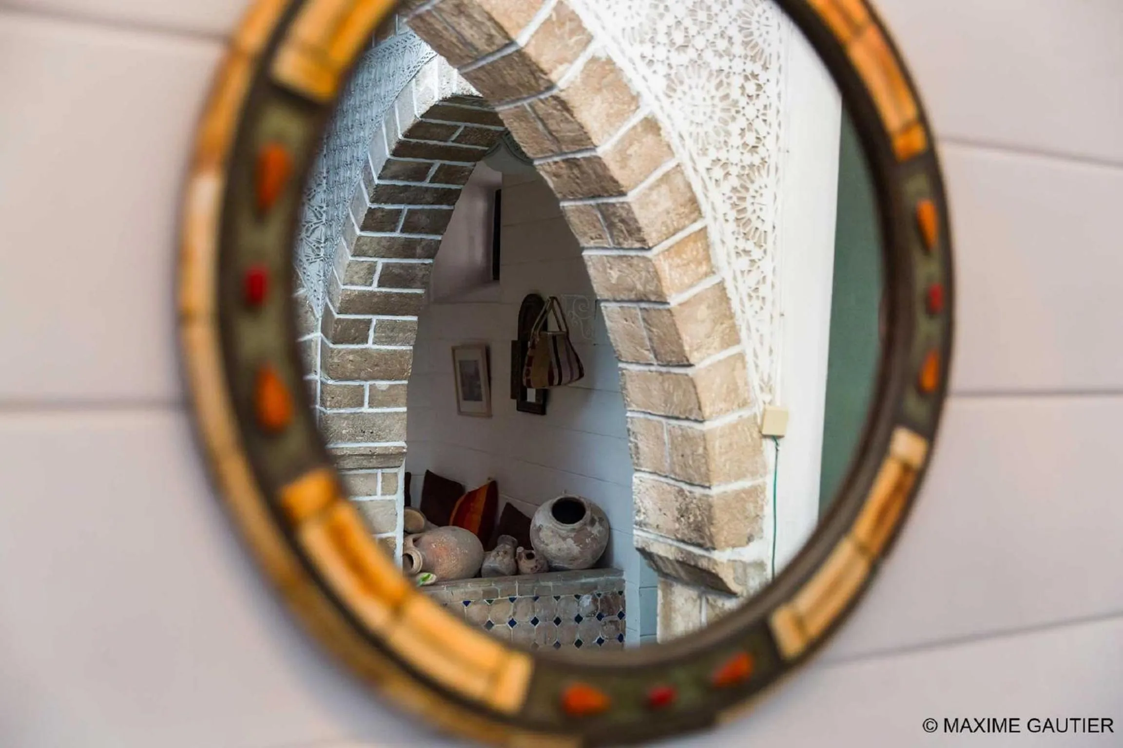 Decorative detail in Hôtel Emeraude Essaouira